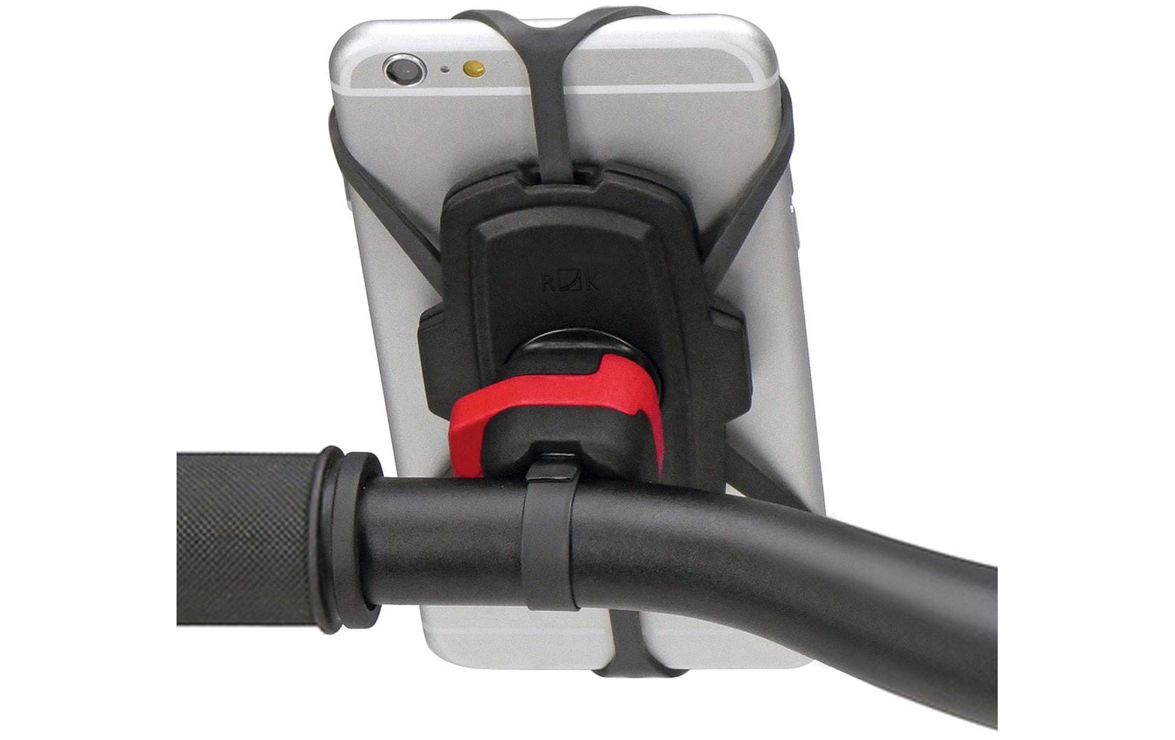 KLICKfix PhonePad CADDY – Fahrrad-/Motorrad-Halterung – Universal, Lenker, für Lenkerdurchmesser 6 cm – Schwarz