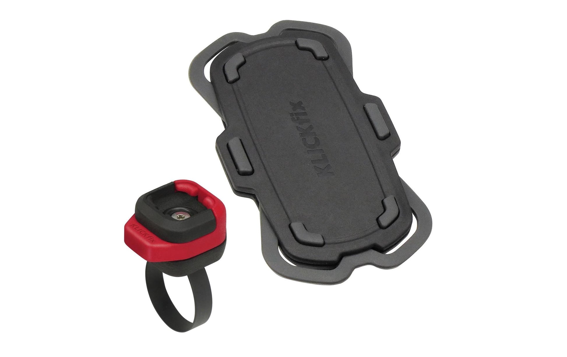 KLICKfix PhonePad CADDY – Fahrrad-/Motorrad-Halterung – Universal, Lenker, für Lenkerdurchmesser 6 cm – Schwarz