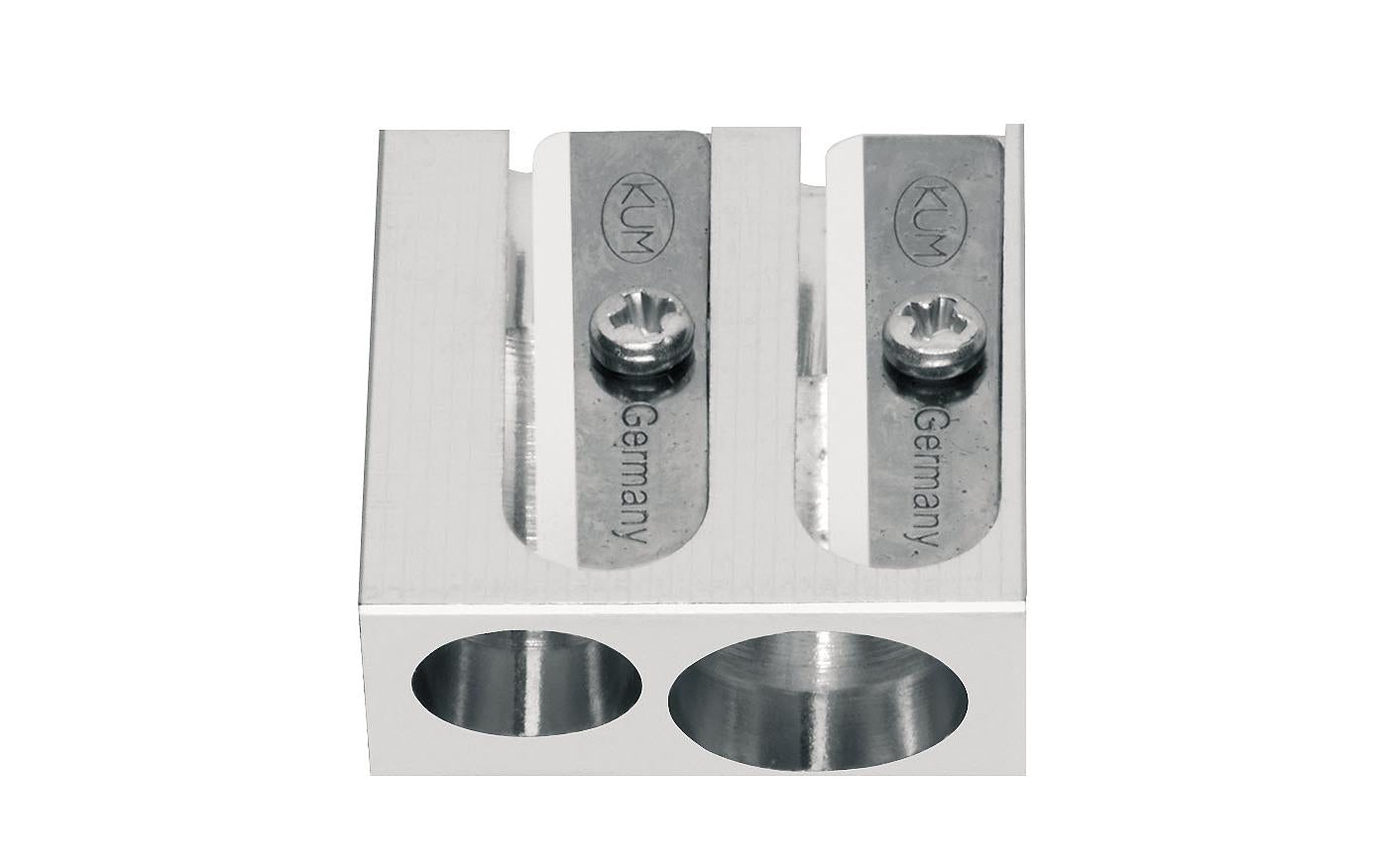 Caran d-Ache 476.002 Doppelspitzer – für Stifte in Standard- oder Jumbogrösse – Magnesium – silber