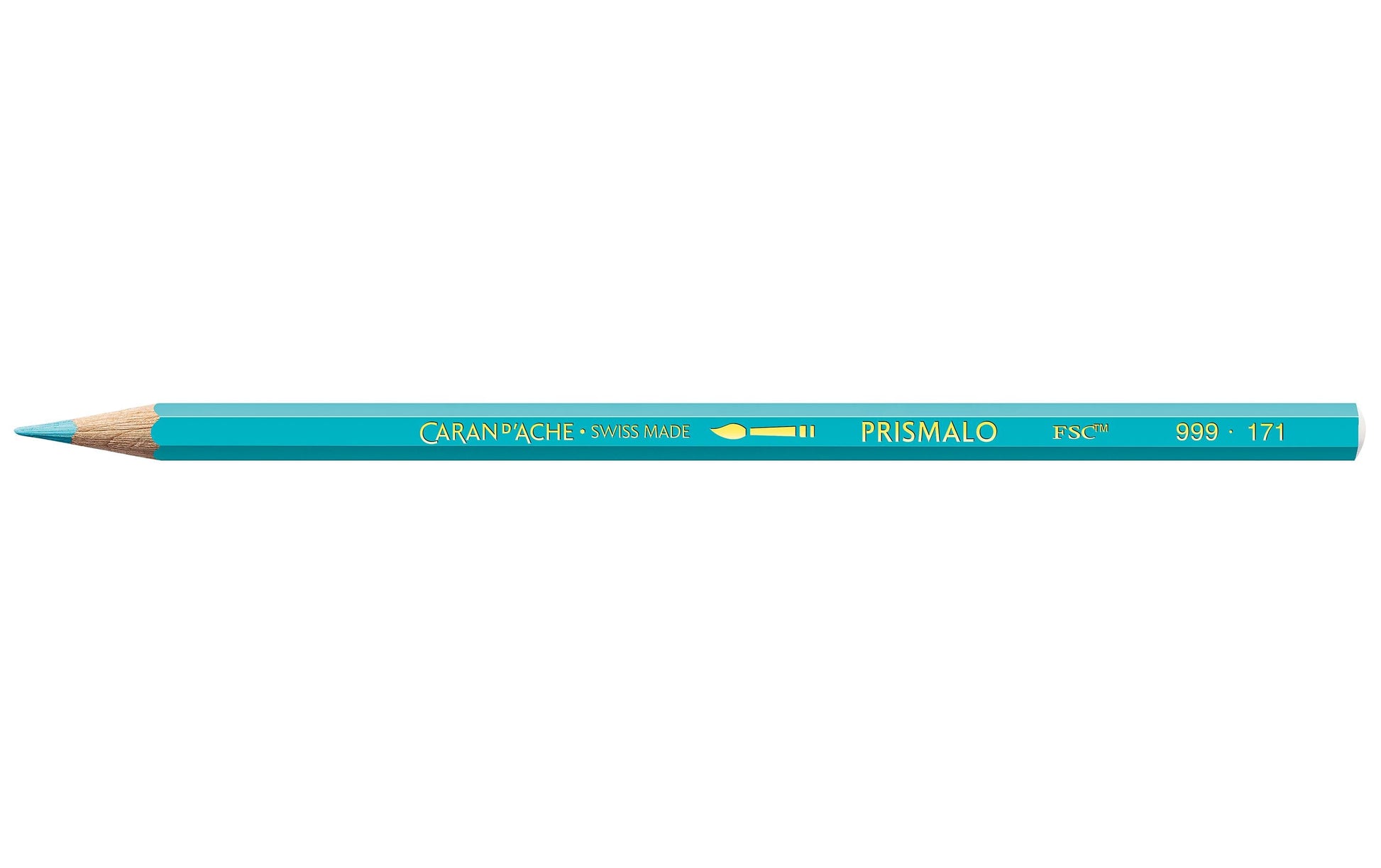 Caran d-Ache Caran d'Ache Prismalo Aquarellfarbstift – türkisblau, Ø 3 mm, FSC