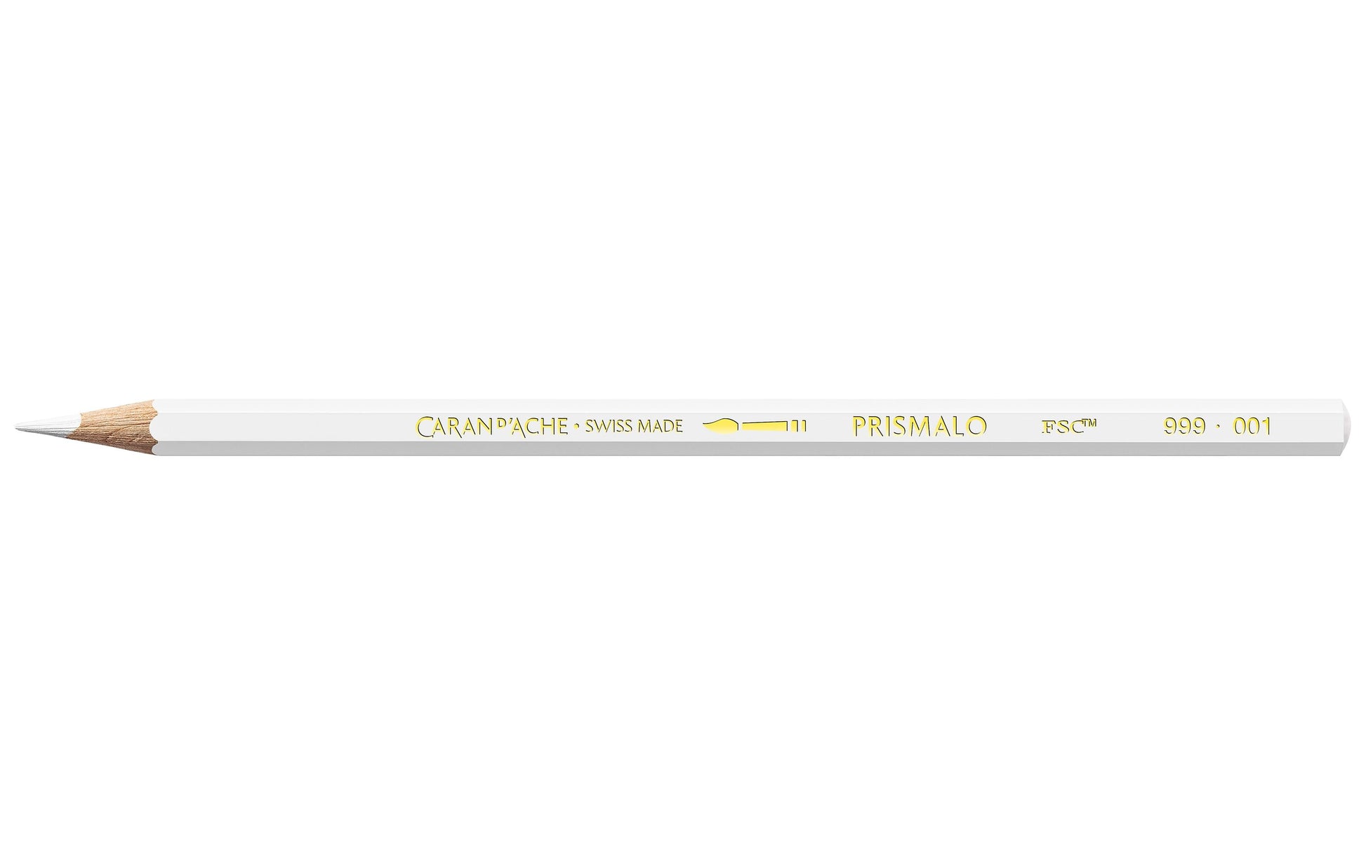 Caran d-Ache Caran d'Ache Prismalo Aquarellfarbstift – Weiss, Ø 3 mm, FSC
