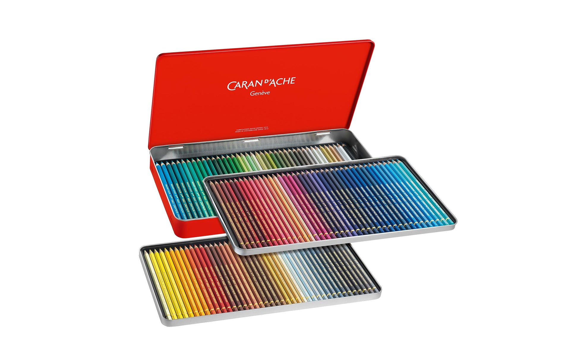 Caran d-Ache Caran d'Ache Buntstifte Pablo – 120 Farben, im Metalletui, Ø 3,8 mm, FSC