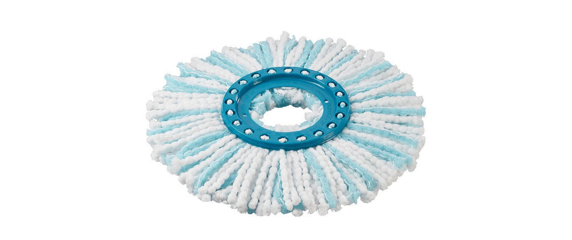 Leifheit Wischbezug CLEAN TWIST Disc Mop – 1 Stk. – Mikrofaser – weiss/türkis