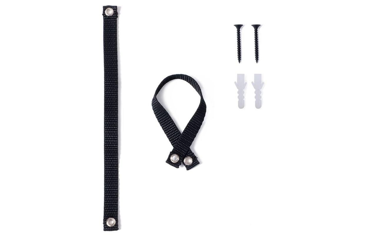 Vasagle Garderobenständer – 9 Haken, Stahl/Holz, Schwarz/Braun, 72 × 33,7 × 183 cm