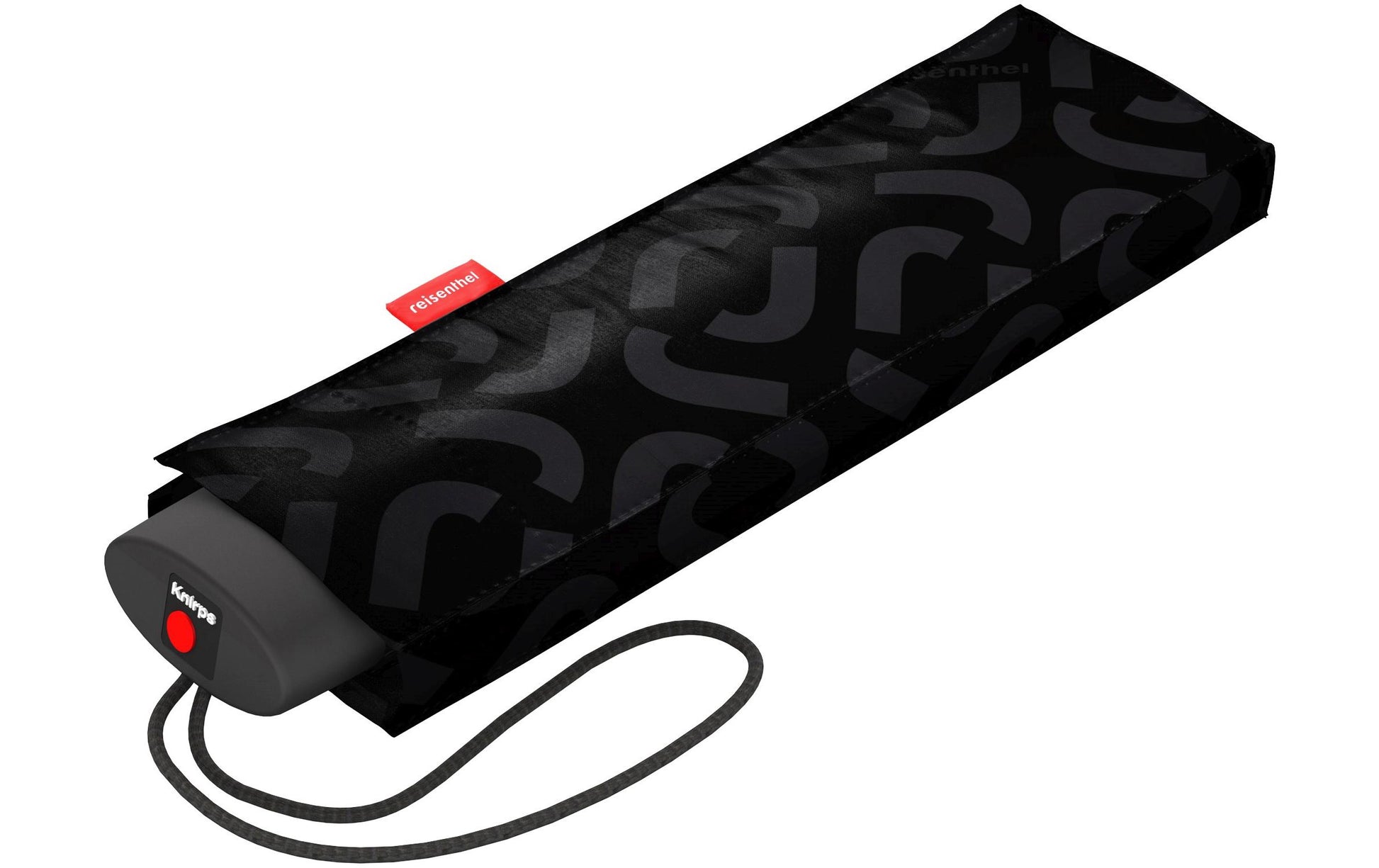 Reisenthel Taschenschirm pocket – Ø 97 cm, L 25 cm – Signature Black Hot Print