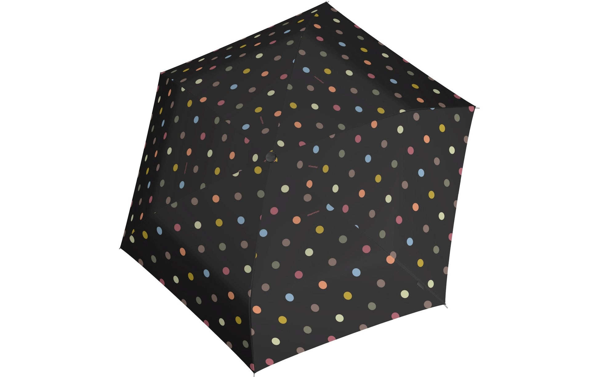Reisenthel Taschenschirm – Ø 97 cm, L 25 cm – Mehrfarbige Punkte – Windfest