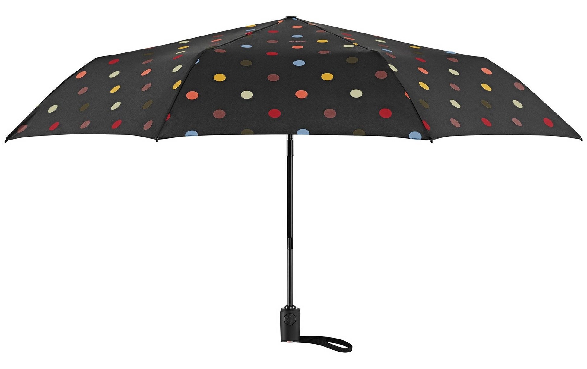 Reisenthel Taschenschirm – Auf-/Zu-Automatik, Ø 97 cm, L 28 cm – Mehrfarbige Punkte