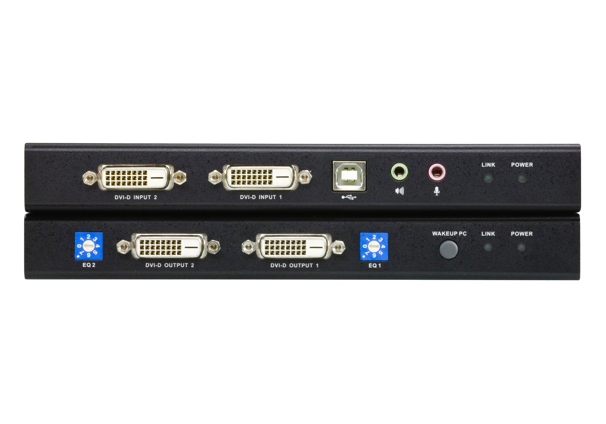 ATEN CE604 – KVM-Extender-Set DVI, Dual-View – 1920 × 1200, Audio, RS-232, bis 60 m
