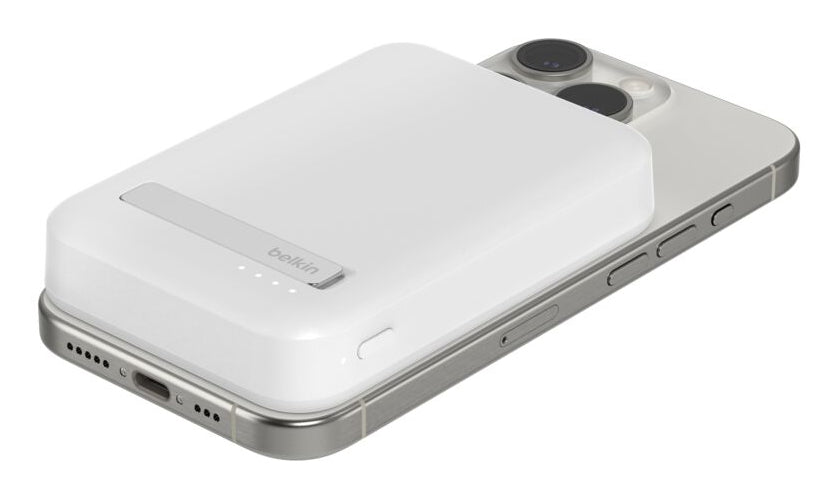 Belkin BoostCharge Pro – Powerbank (magnetisch/Wireless) – 8000 mAh, Wireless 15 W, Weiss
