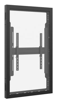 Hagor Display-Gehäuse – Hochformat, VESA 600×600 mm – für 65" Fernseher – Schwarz