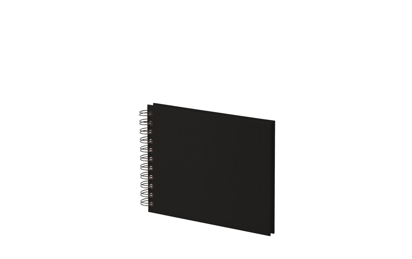 Rössler S.O.H.O. – Fotobuch, Spiralbindung, 40 Seiten, Weiss, 19,5 × 14,5 cm, Karton, Schwarz, 270 g/m²