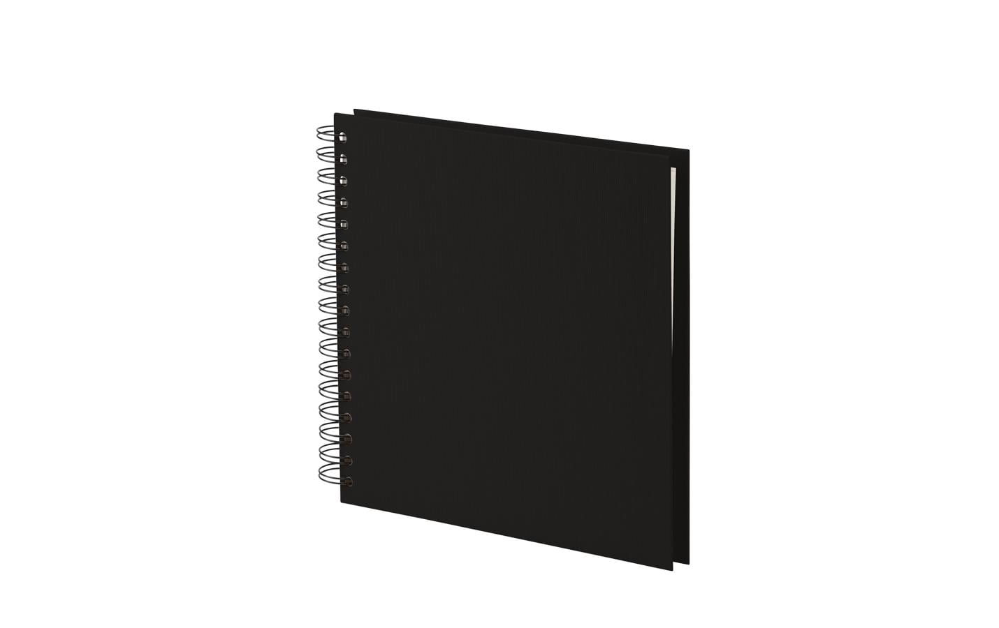 Rössler Fotobuch, Spiralbindung, Weiss, 23 × 23 cm, Schwarz
