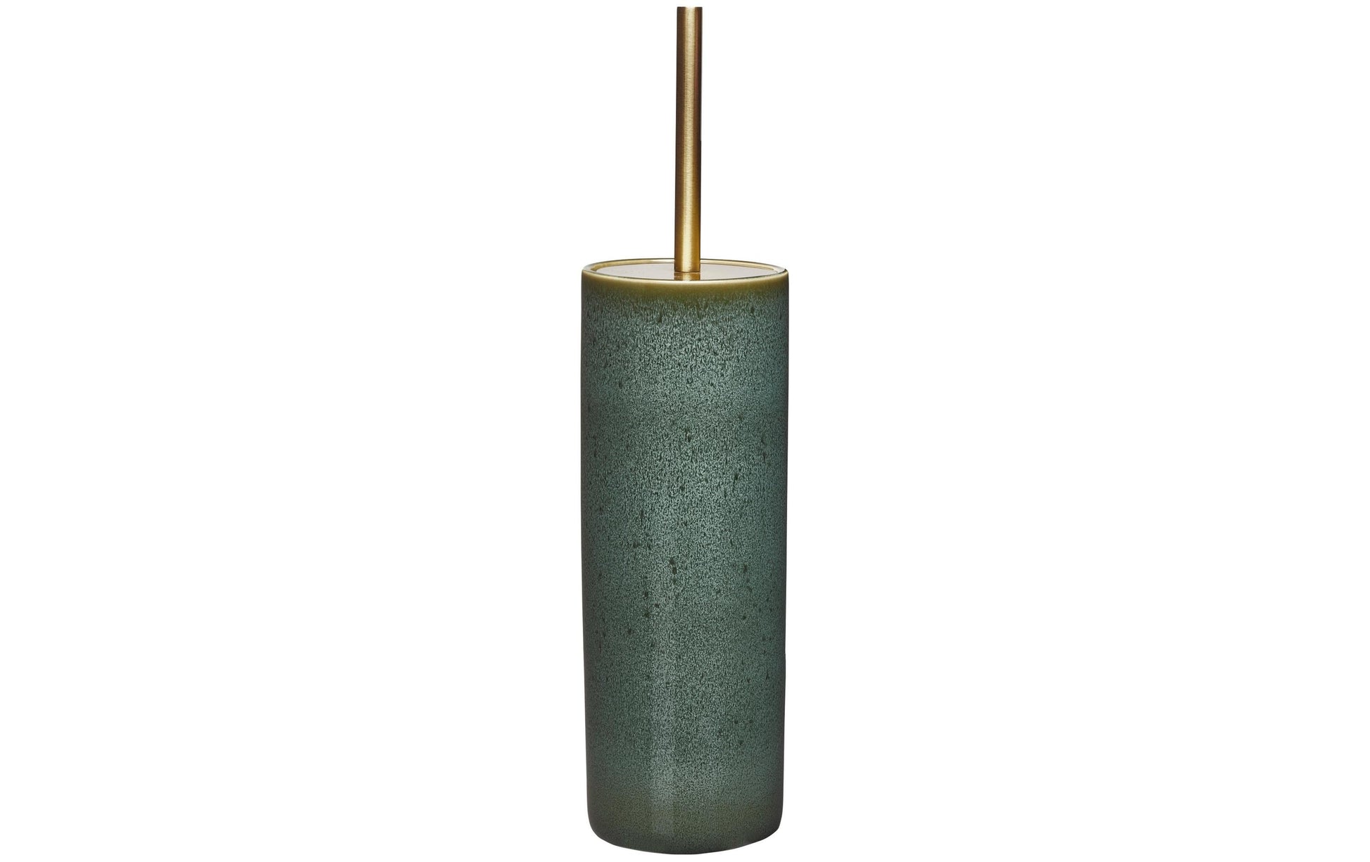 Aquanova WC-Bürstenset – Keramik, Edelstahl, Grün, H 38,5 cm, Ø 10 cm
