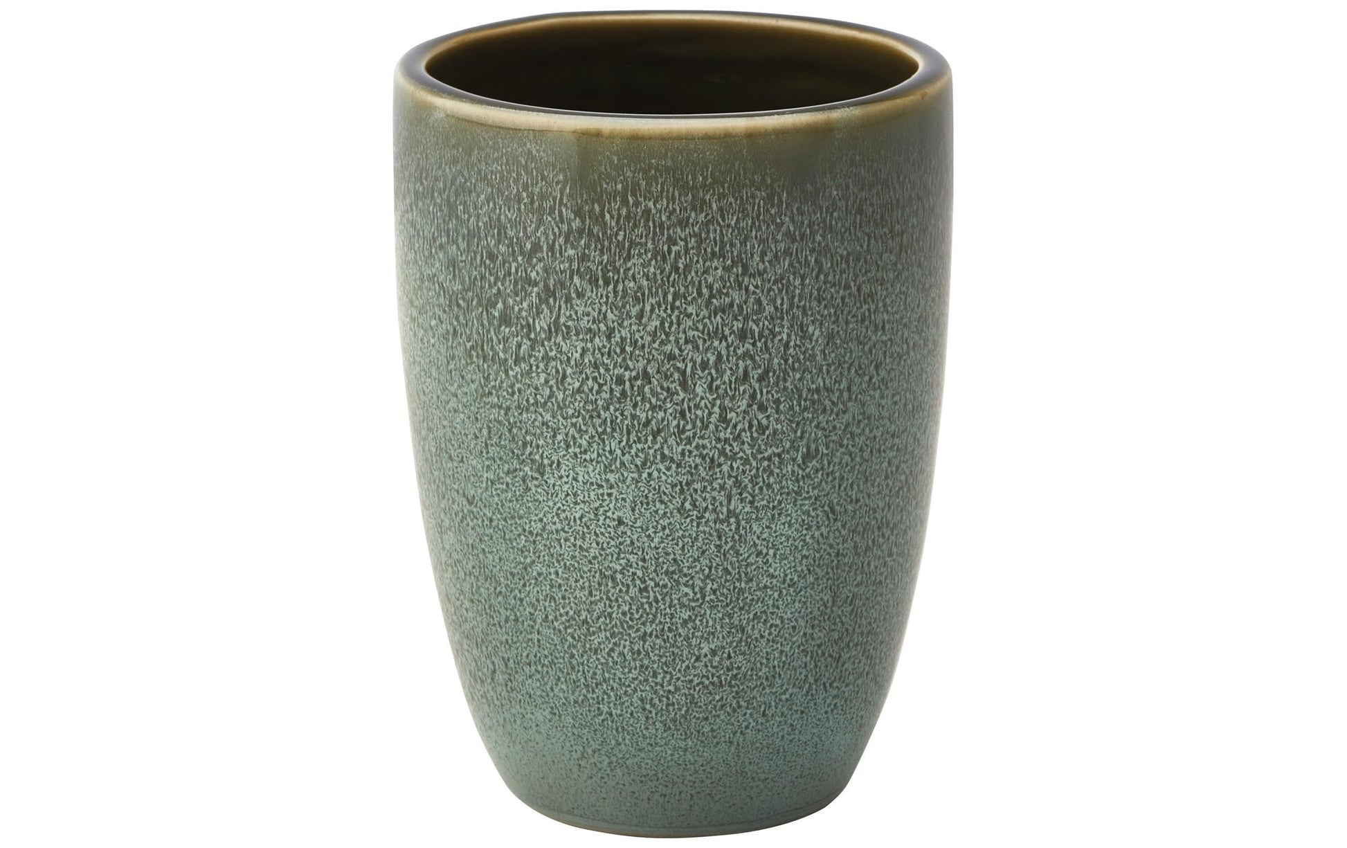 Aquanova Zahnbürstenhalter (freistehend) Ugo – Steingut, 7,5×14×10 cm, Grün