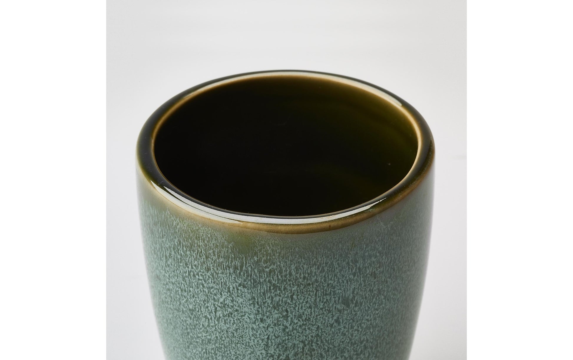 Aquanova Zahnbürstenhalter (freistehend) Ugo – Steingut, 7,5×14×10 cm, Grün