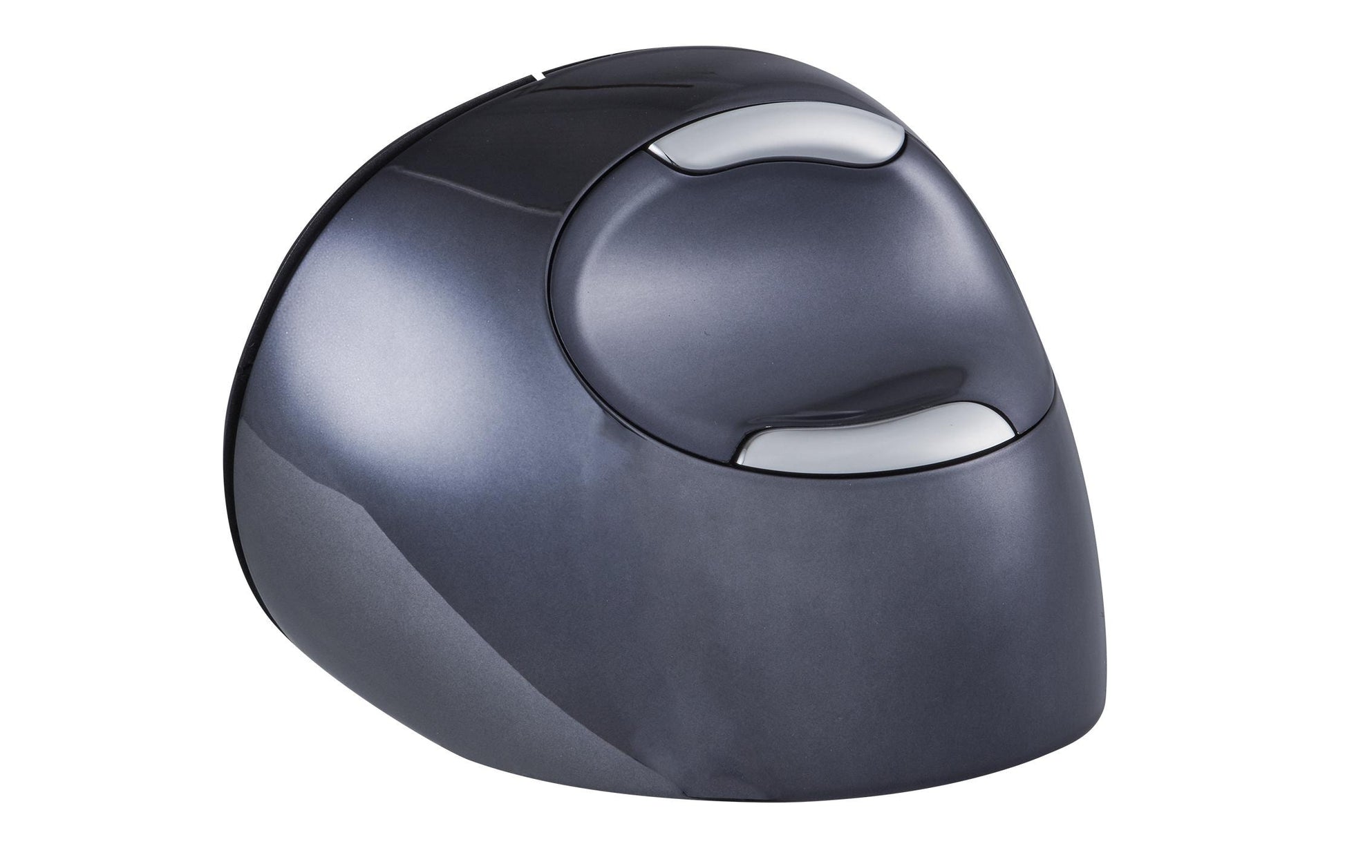 Evoluent Vertical Mouse D Small Ergonomische Maus – kabellos, für Rechtshänder, Daumentaste, schwarz/grau