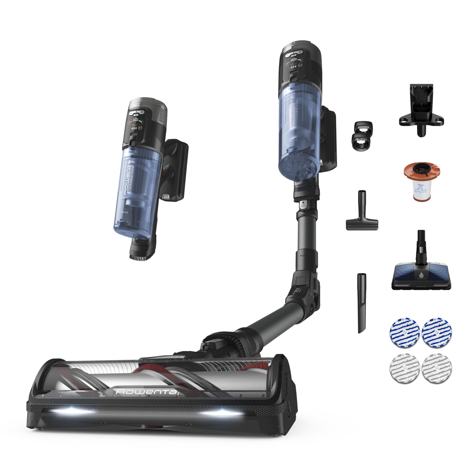 Rowenta Akkustaubsauger X-Force Flex 12.60 Neo, 2-in-1 – 60 min, 150 AW, Behälter 0,65 l