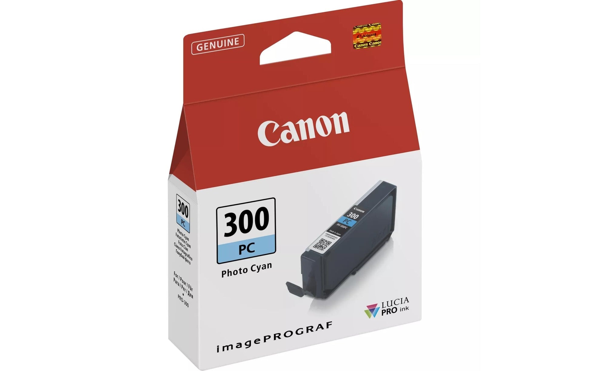 Canon Tintenpatrone PFI-300 PC, Fotozyan, 14,4 ml, original – für PFI-300