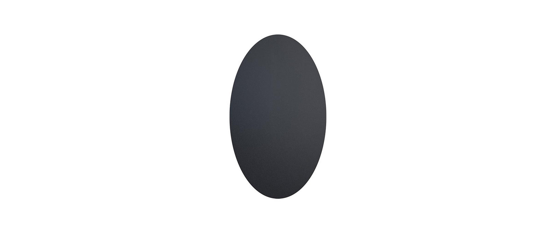 Securit Tafelfolie/Kreidefolie Oval – 85 × 50 mm – Polyvinylchlorid (PVC), Schwarz – Selbstklebend