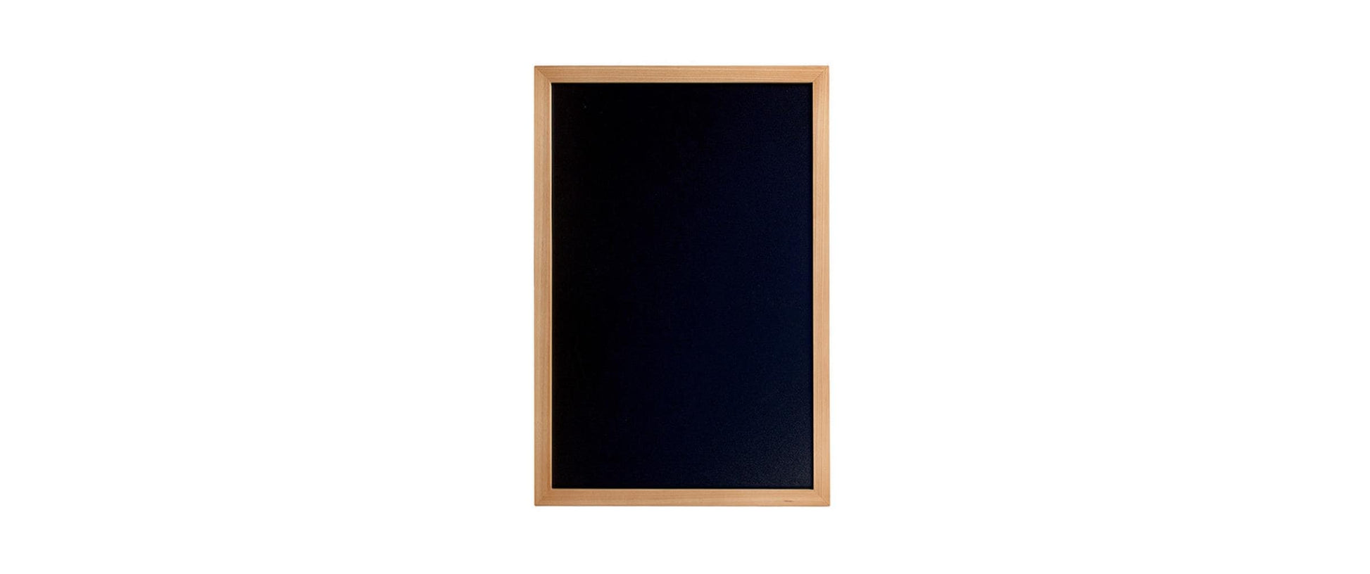 Securit WOODY Kreidetafel – 400 × 600 mm hoch – Holzrahmen, schwarz – doppelseitig – inkl. Wandmontageset