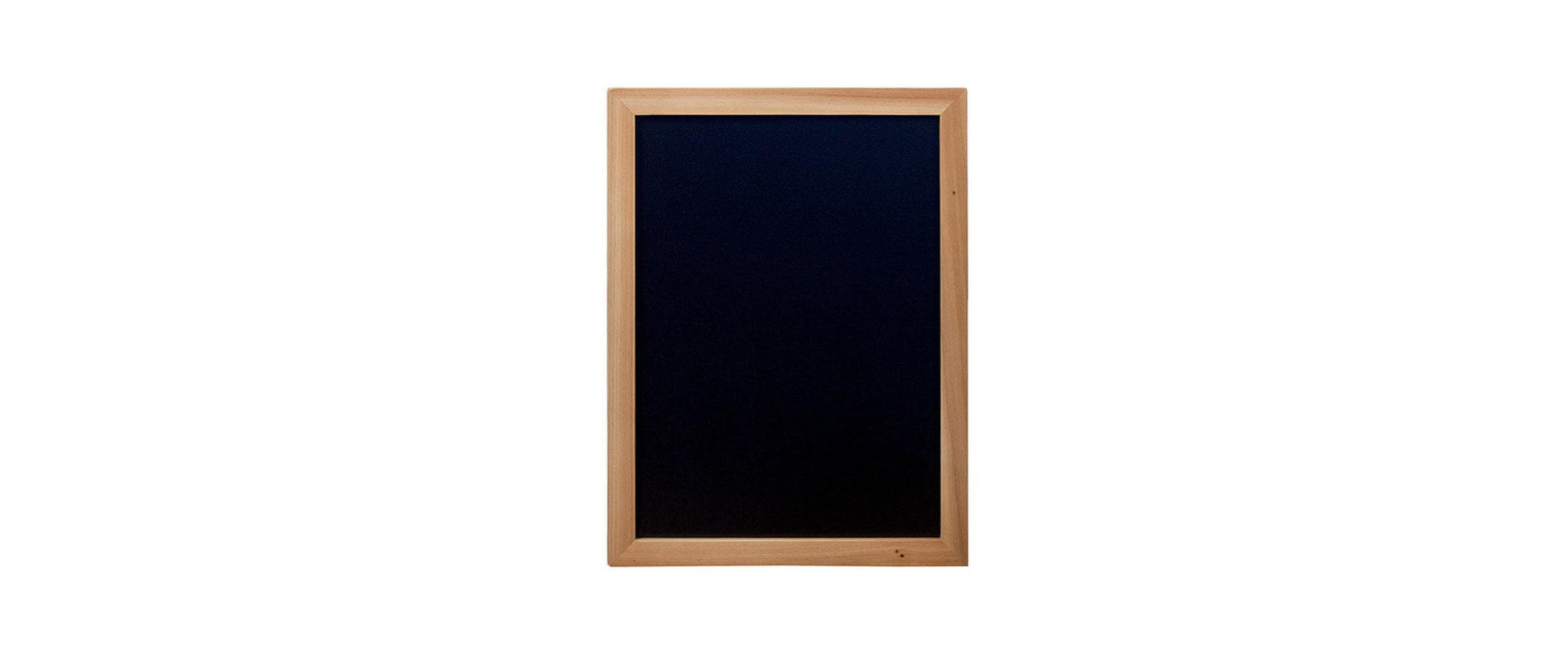 Securit Kreidetafel WOODY – 300 × 400 mm – Holzrahmen, schwarz – beidseitig – Wand, hoch