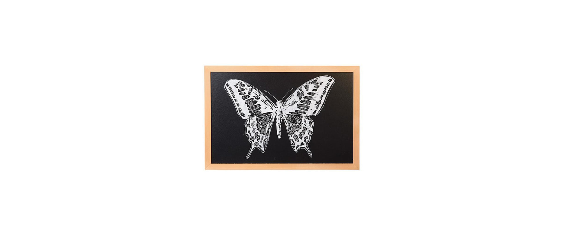 Securit WOODY Kreidetafel – 400 × 600 mm hoch – Holzrahmen, schwarz – doppelseitig – inkl. Wandmontageset