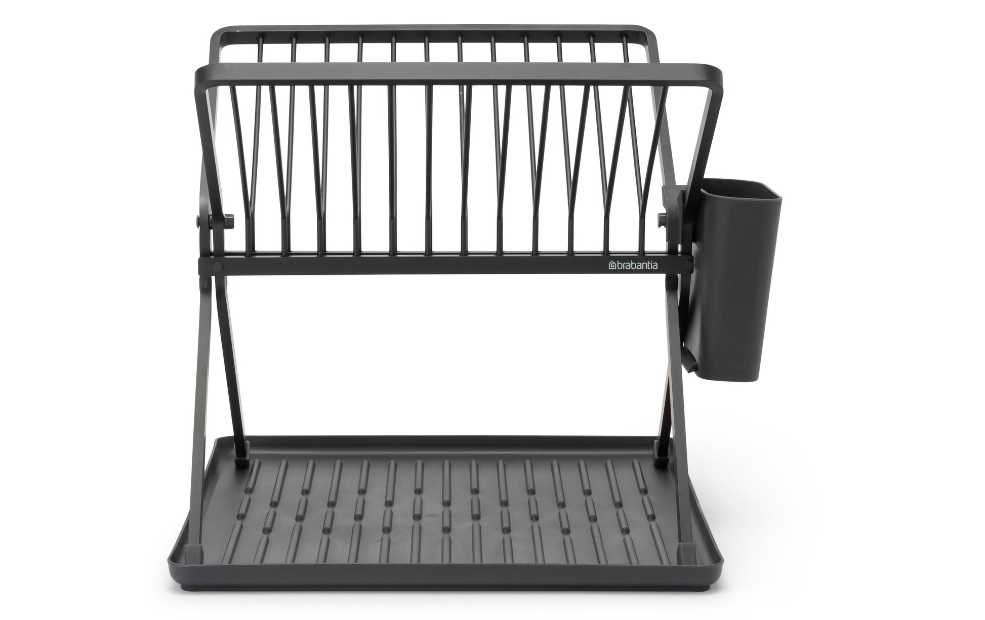 Brabantia Abtropfgestell 37 × 33 × 31,5 cm, Aluminium/Kunststoff, Dunkelgrau