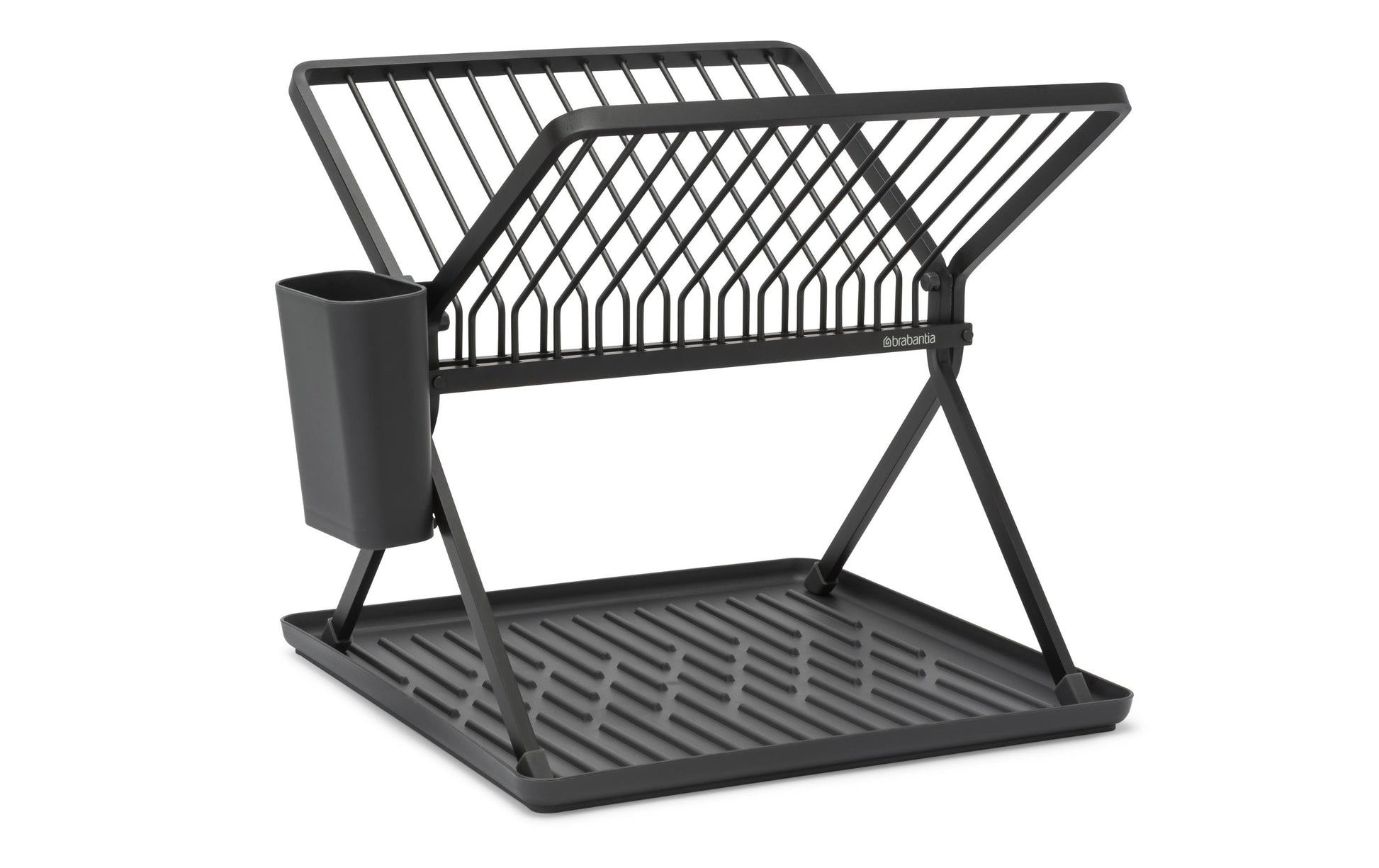 Brabantia Abtropfgestell 37 × 33 × 31,5 cm, Aluminium/Kunststoff, Dunkelgrau