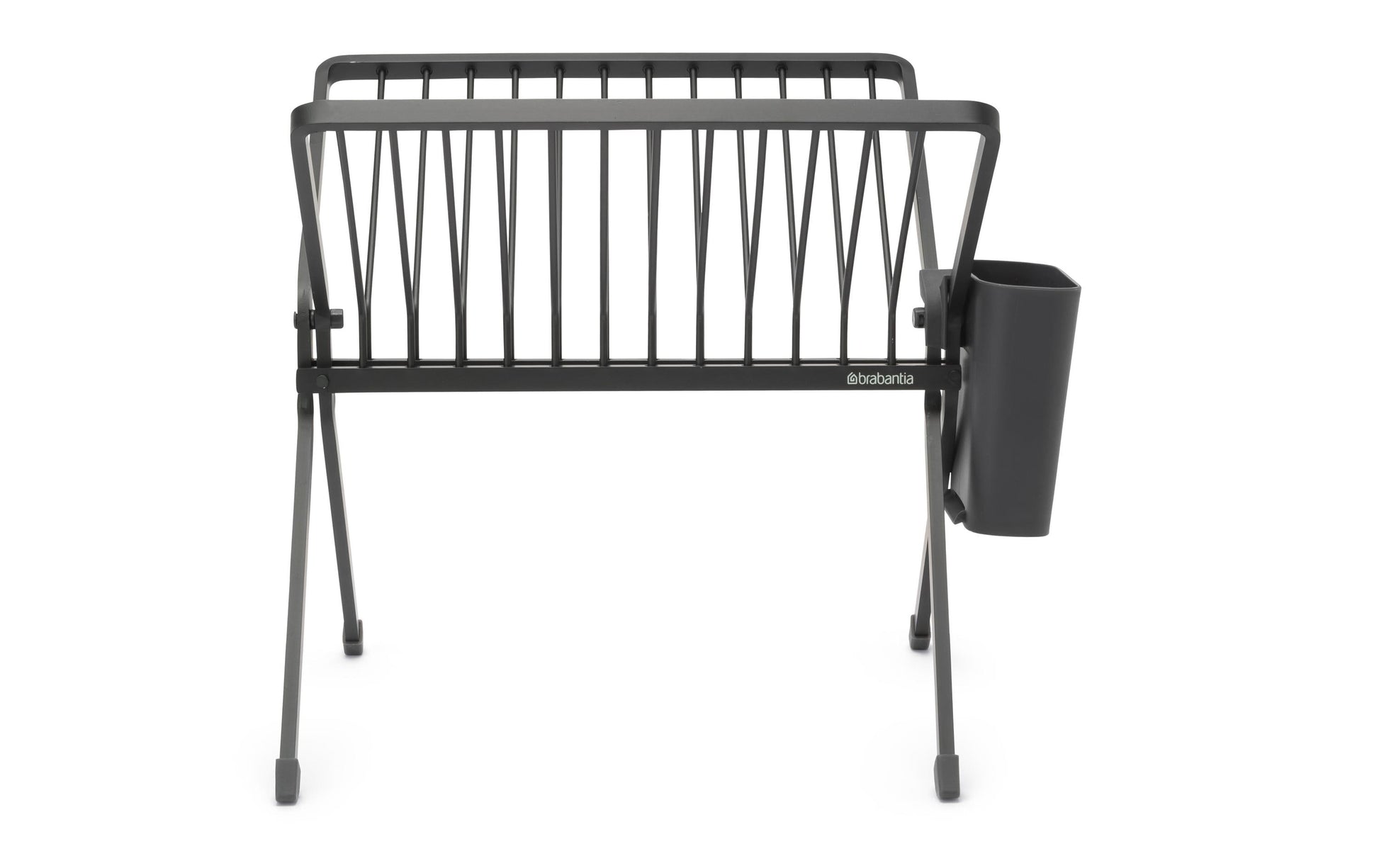 Brabantia Abtropfgestell 37 × 33 × 31,5 cm, Aluminium/Kunststoff, Dunkelgrau