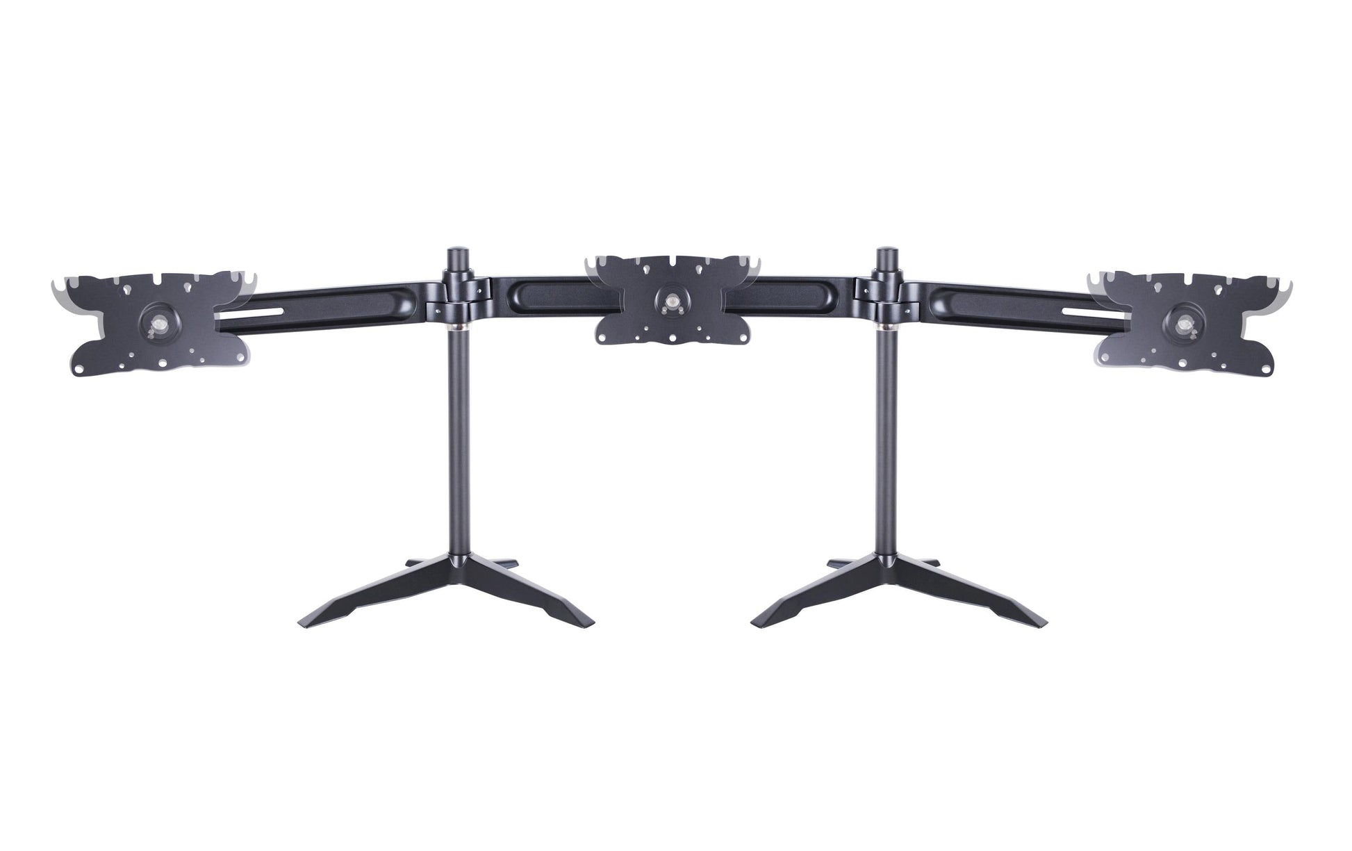Multibrackets Triple 1312 – Tischhalterung, 3, Standfuss, bis 32", VESA 75 × 75 mm, 24 kg, neigbar, schwarz