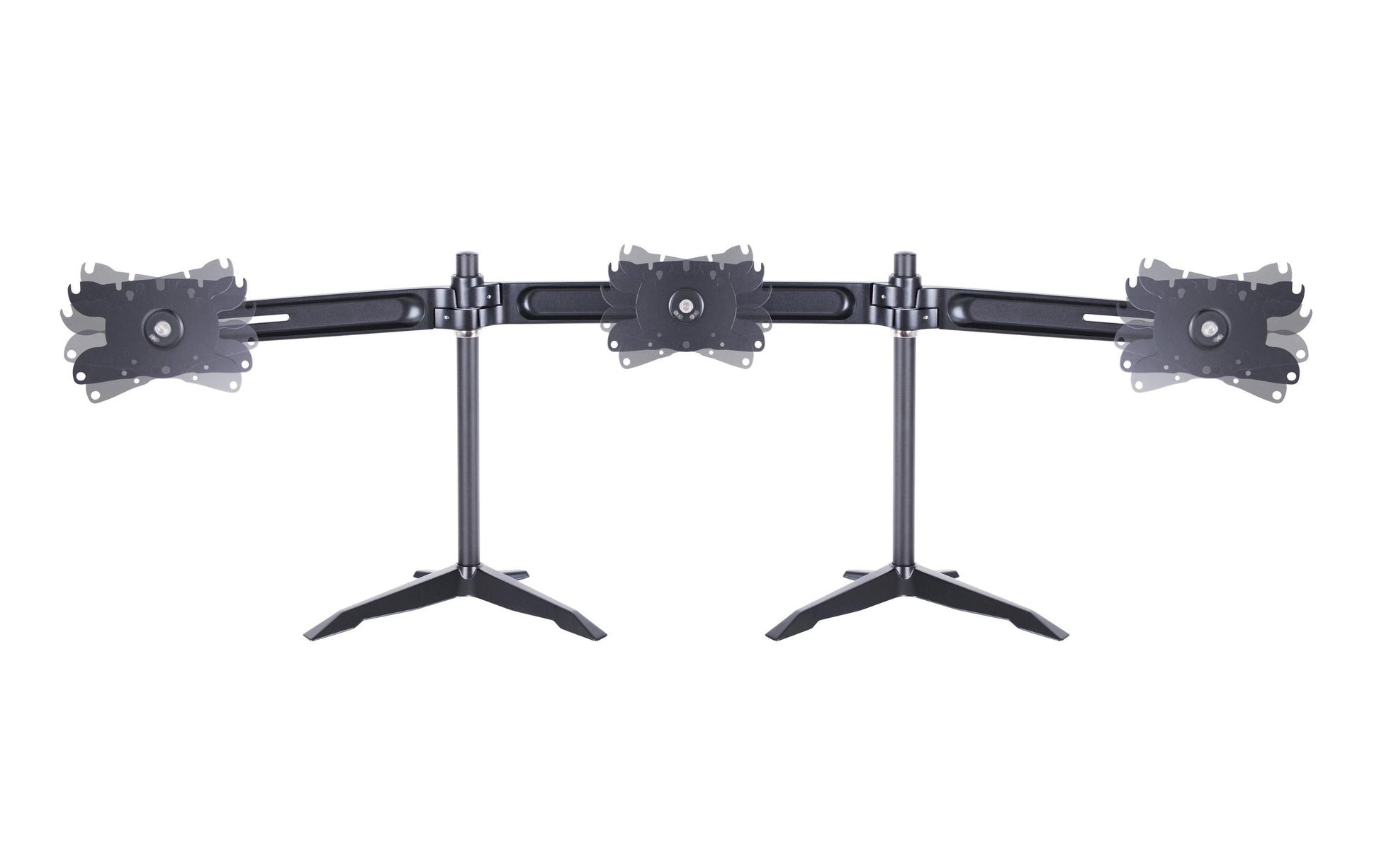 Multibrackets Triple 1312 – Tischhalterung, 3, Standfuss, bis 32", VESA 75 × 75 mm, 24 kg, neigbar, schwarz