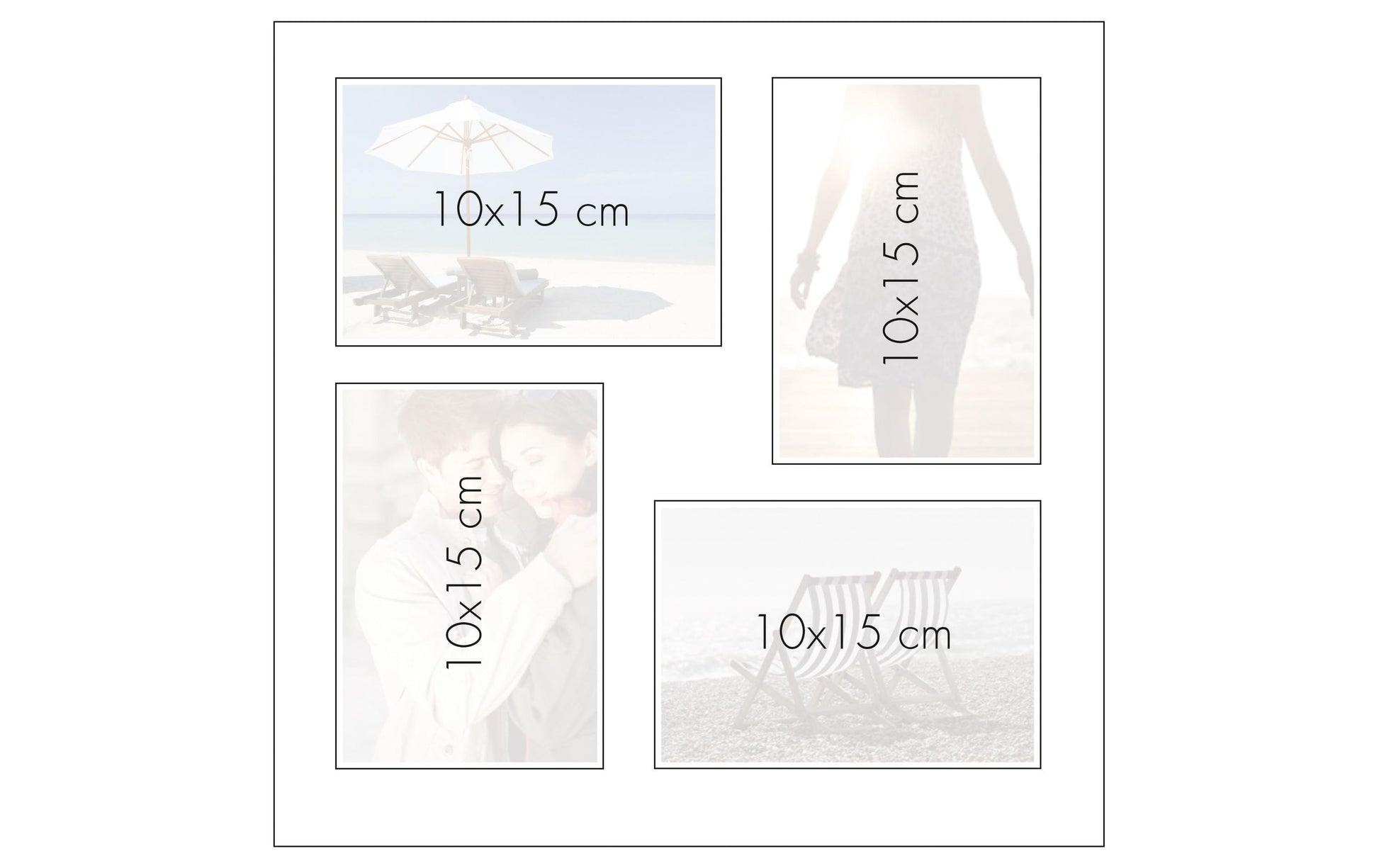 Goldbuch Fotoalbum Raining Hearts – für 310 × 320 mm, beige, Karton