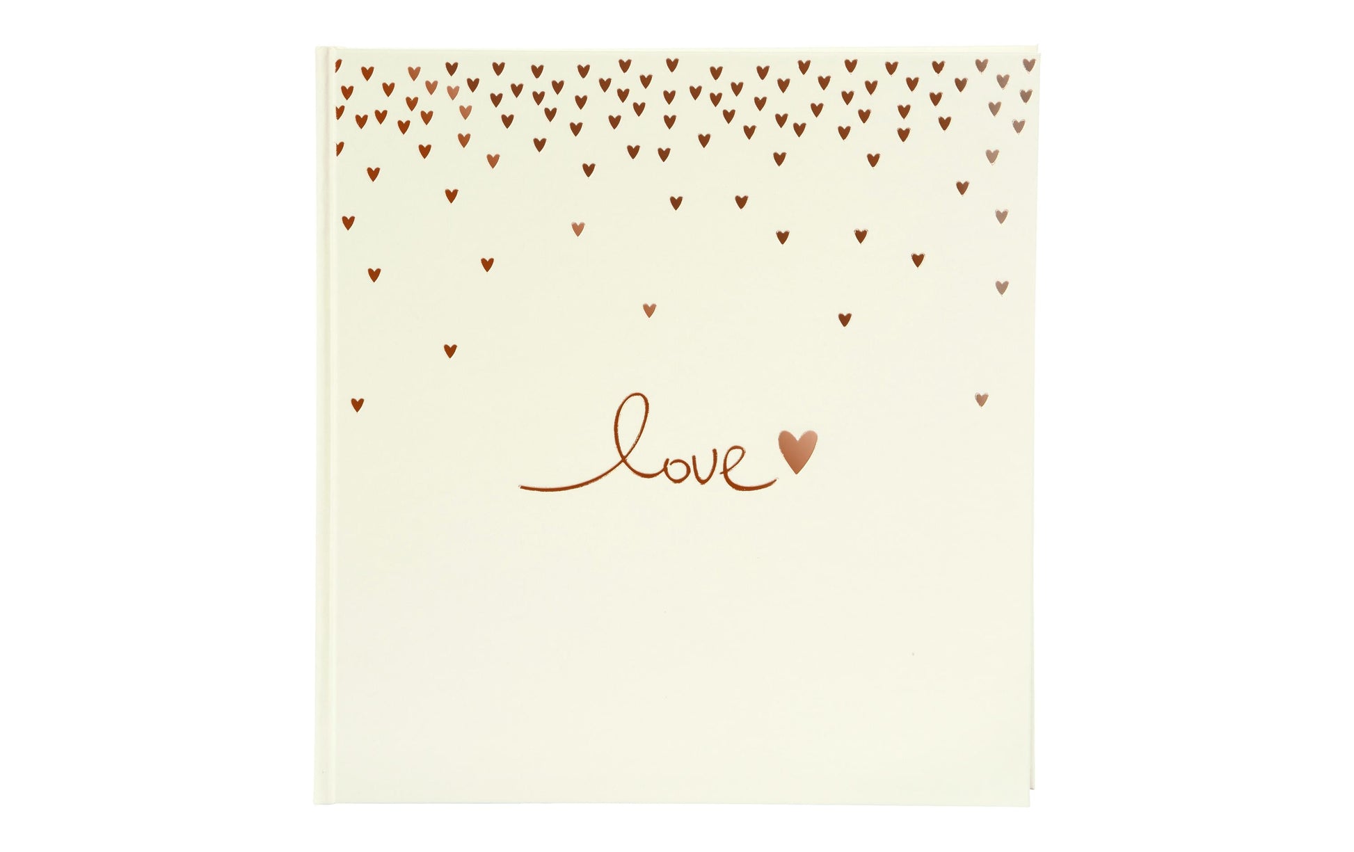 Goldbuch Fotoalbum Raining Hearts – für 310 × 320 mm, beige, Karton
