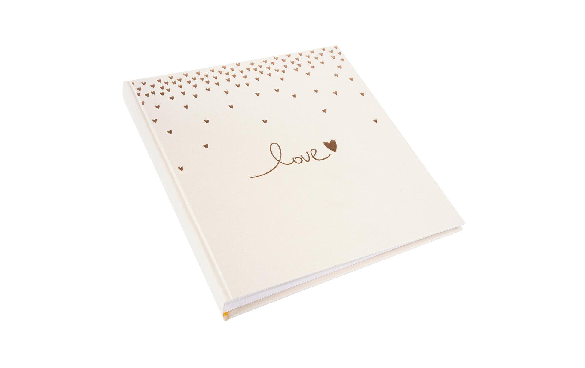 Goldbuch Fotoalbum Raining Hearts – für 310 × 320 mm, beige, Karton