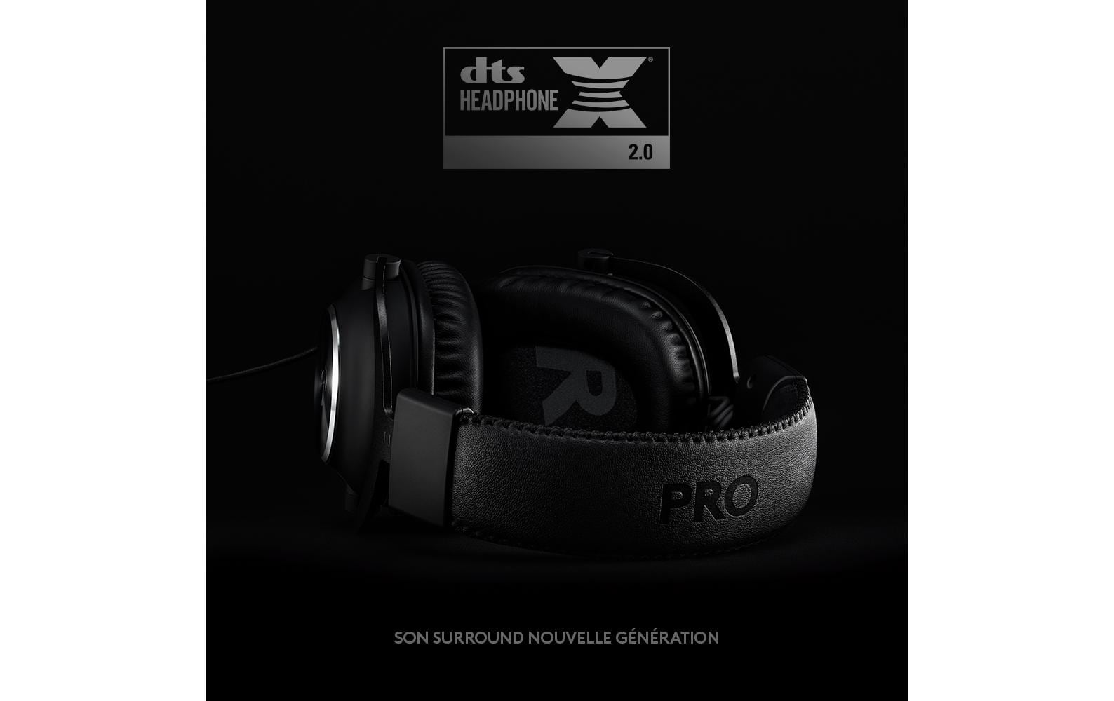 Logitech G PRO X Gaming-Headset – Over-Ear, Stereo, Kabel, Schwarz