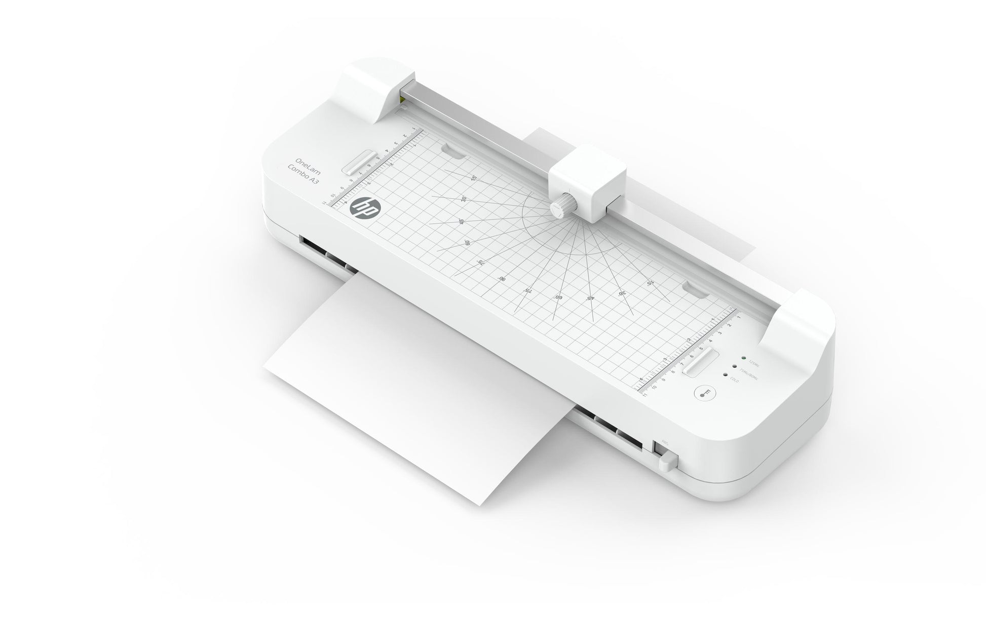 HP OneLam Conbo Laminiergerät A3 – 2-Rollen, 125 µm, Kaltlamination, Aufheizzeit 4 Min., Weiss