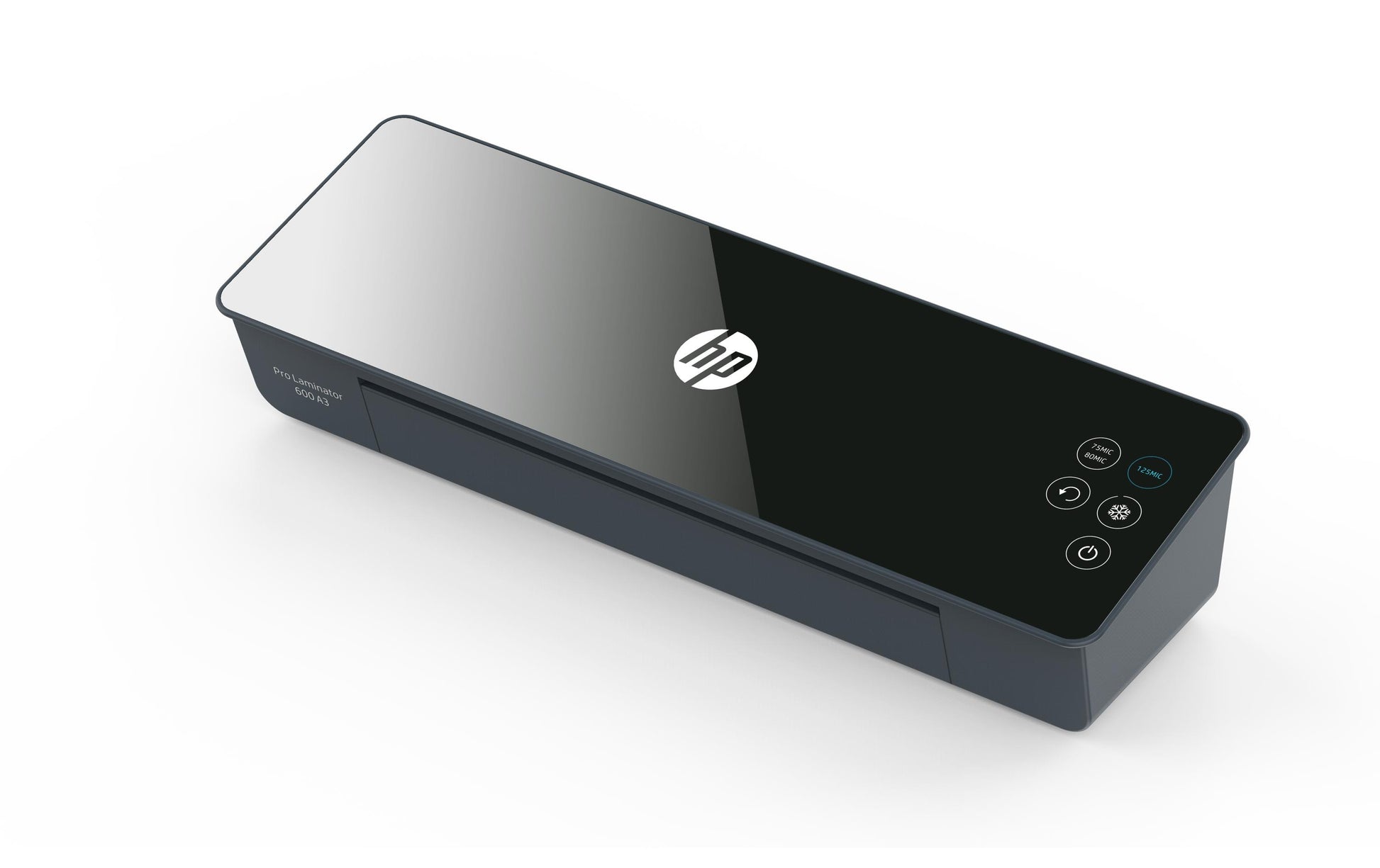 HP Pro 600 Laminiergerät A3 – 2-Rollen, 75–125 µm, Kaltlamination, Aufheizzeit 1 Min., 600 mm/min, Schwarz