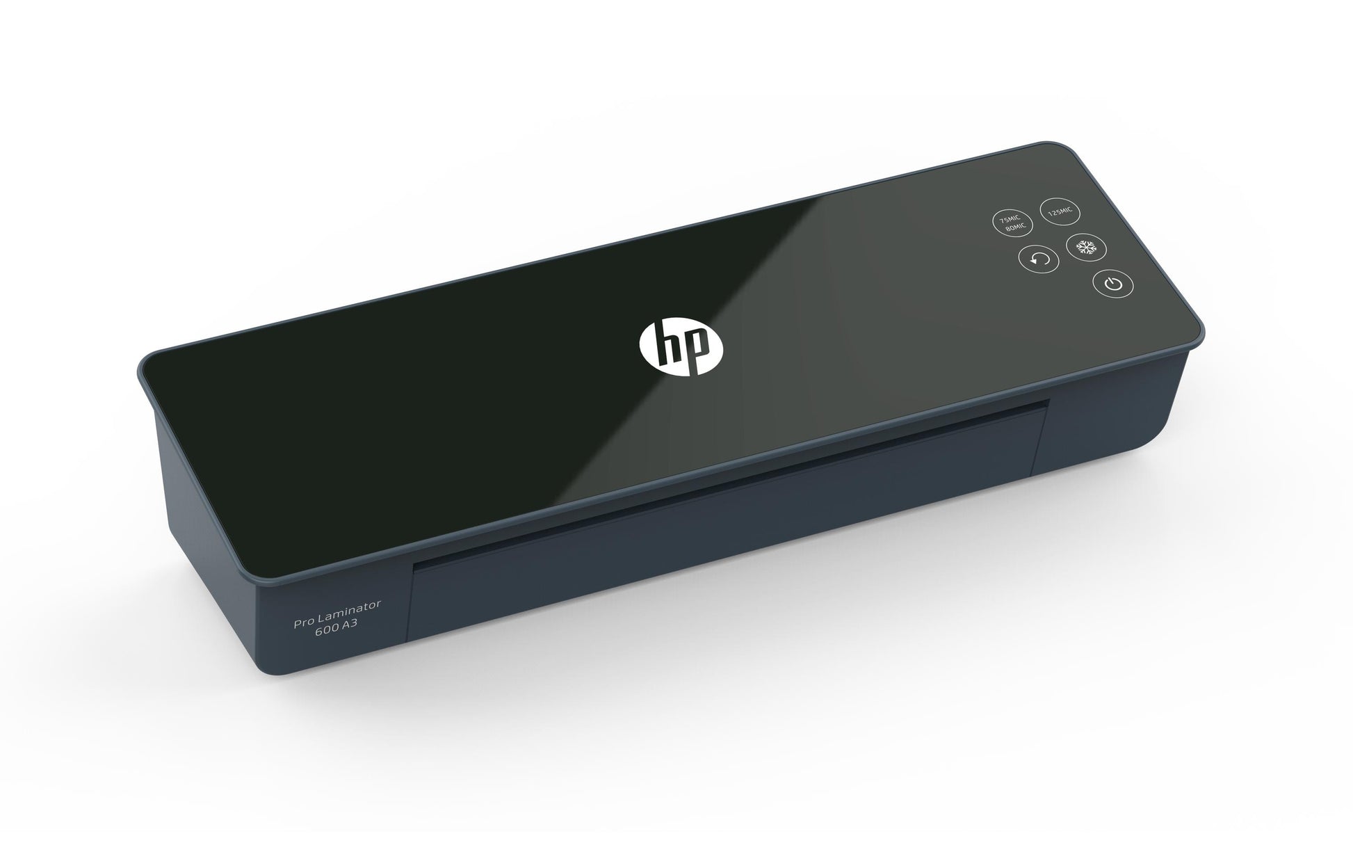 HP Pro 600 Laminiergerät A3 – 2-Rollen, 75–125 µm, Kaltlamination, Aufheizzeit 1 Min., 600 mm/min, Schwarz