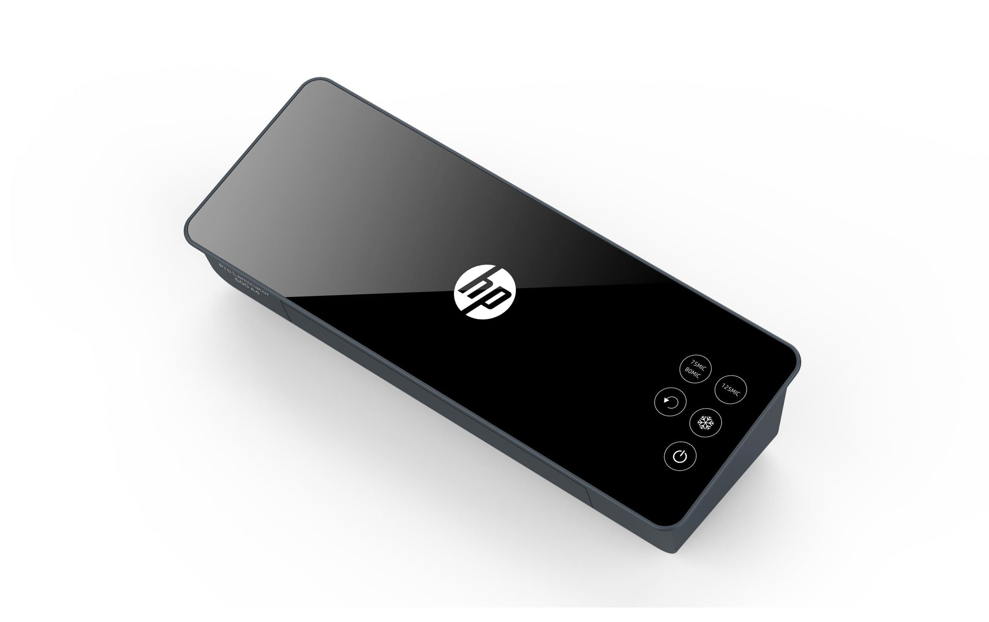 HP Pro 600 Laminiergerät A4 – 2 Rollen, 75–125 µm, Kaltlamination, 1 Min. Aufheizzeit, 600 mm/min, Schwarz