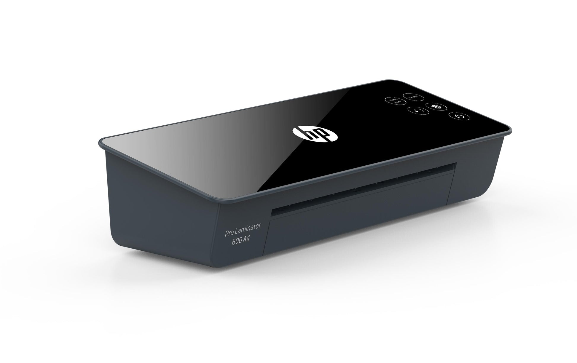 HP Pro 600 Laminiergerät A4 – 2 Rollen, 75–125 µm, Kaltlamination, 1 Min. Aufheizzeit, 600 mm/min, Schwarz