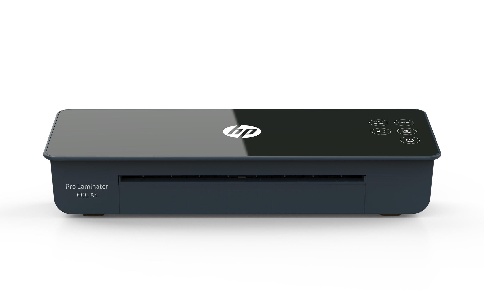 HP Pro 600 Laminiergerät A4 – 2 Rollen, 75–125 µm, Kaltlamination, 1 Min. Aufheizzeit, 600 mm/min, Schwarz