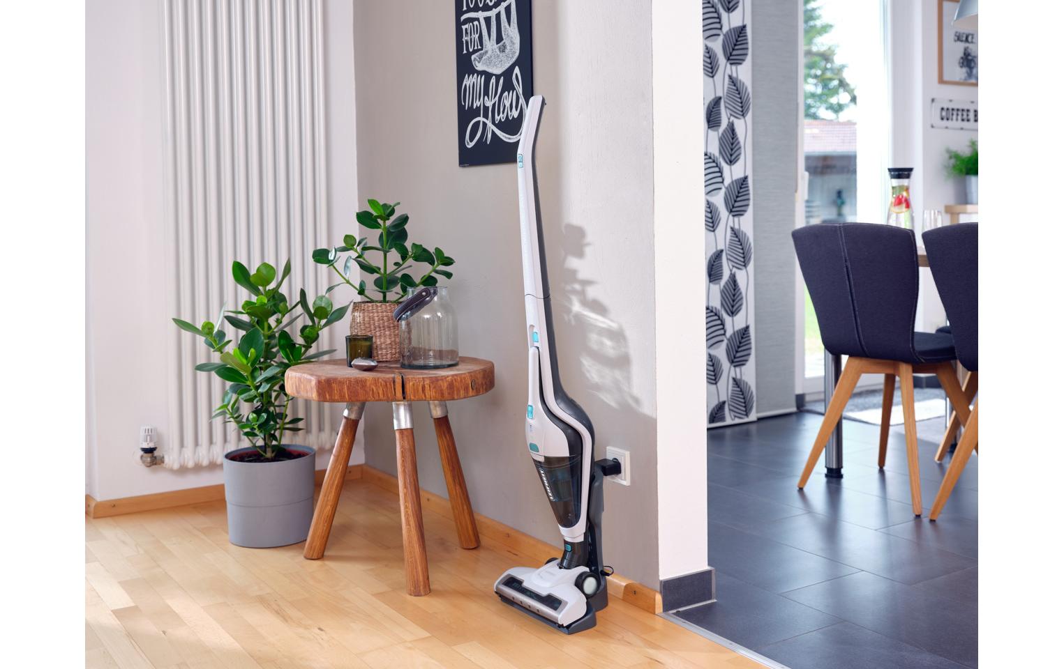 Leifheit Rotaro Akkustaubsauger – 2-in-1, 2000 mAh, 0,3 l, Akkubetrieb