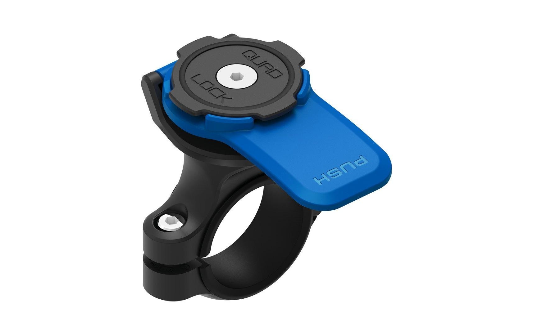 Quad Lock QLM-HBR – Fahrrad-/Motorrad-Halterung – Lenker – für Smartphones (Universal) – Schwarz/Blau