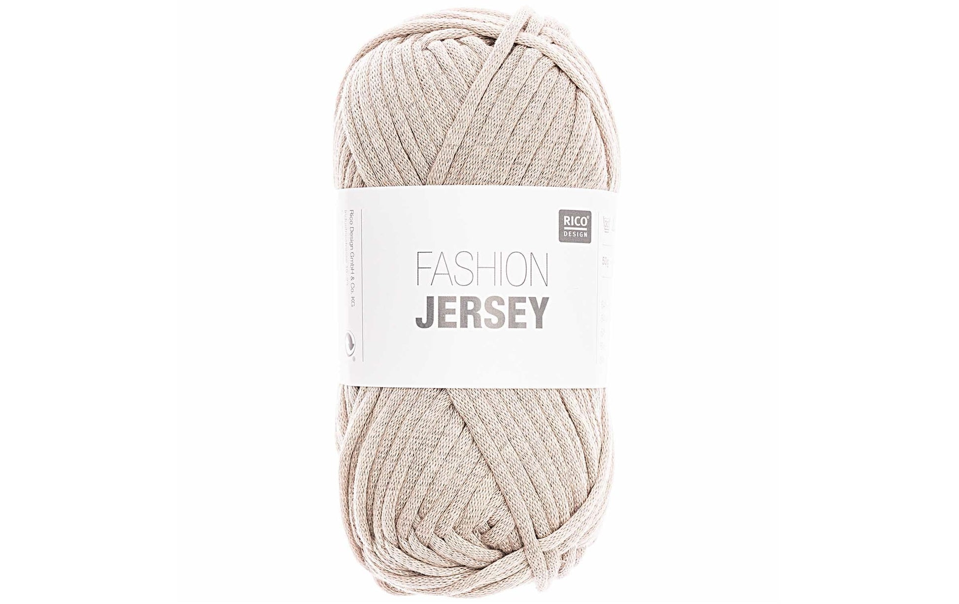 Rico Design Fashion Jersey Wolle Fein Silbergrau – 50 g, 72 m, Nadel 7 mm, 64% Baumwolle/36% Polyamid