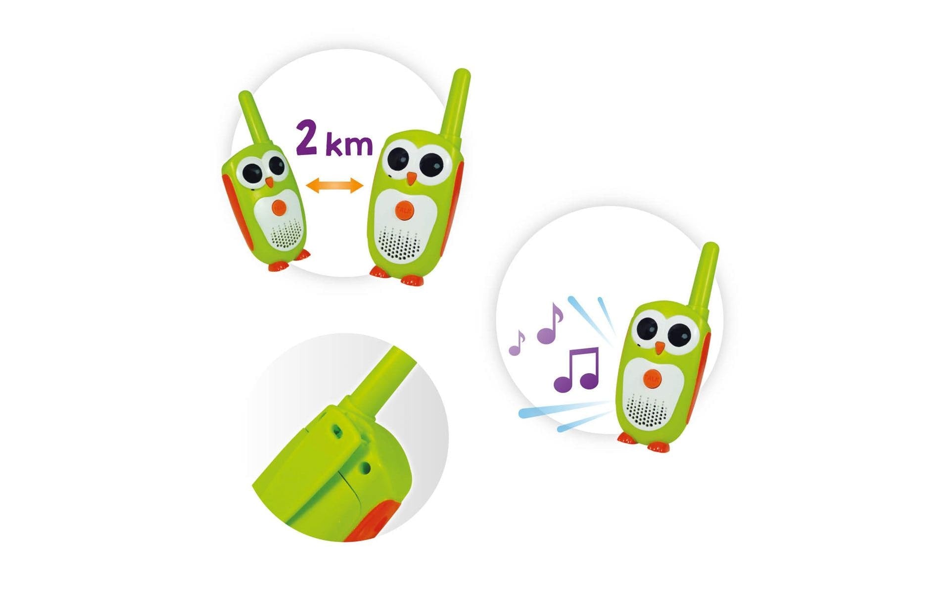 Buki Walkie-Talkie Junior – 2 km Reichweite – 2 Stück – ab 4 Jahren – Grün/Orange