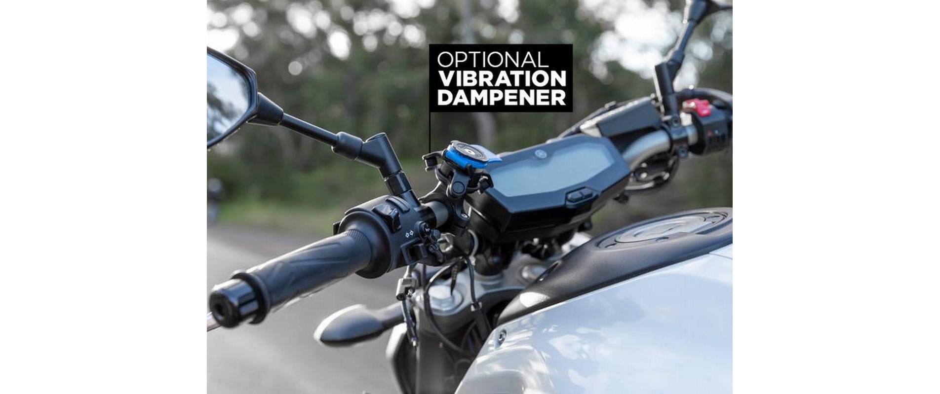 Quad Lock QLM-HBR – Fahrrad-/Motorrad-Halterung – Lenker – für Smartphones (Universal) – Schwarz/Blau