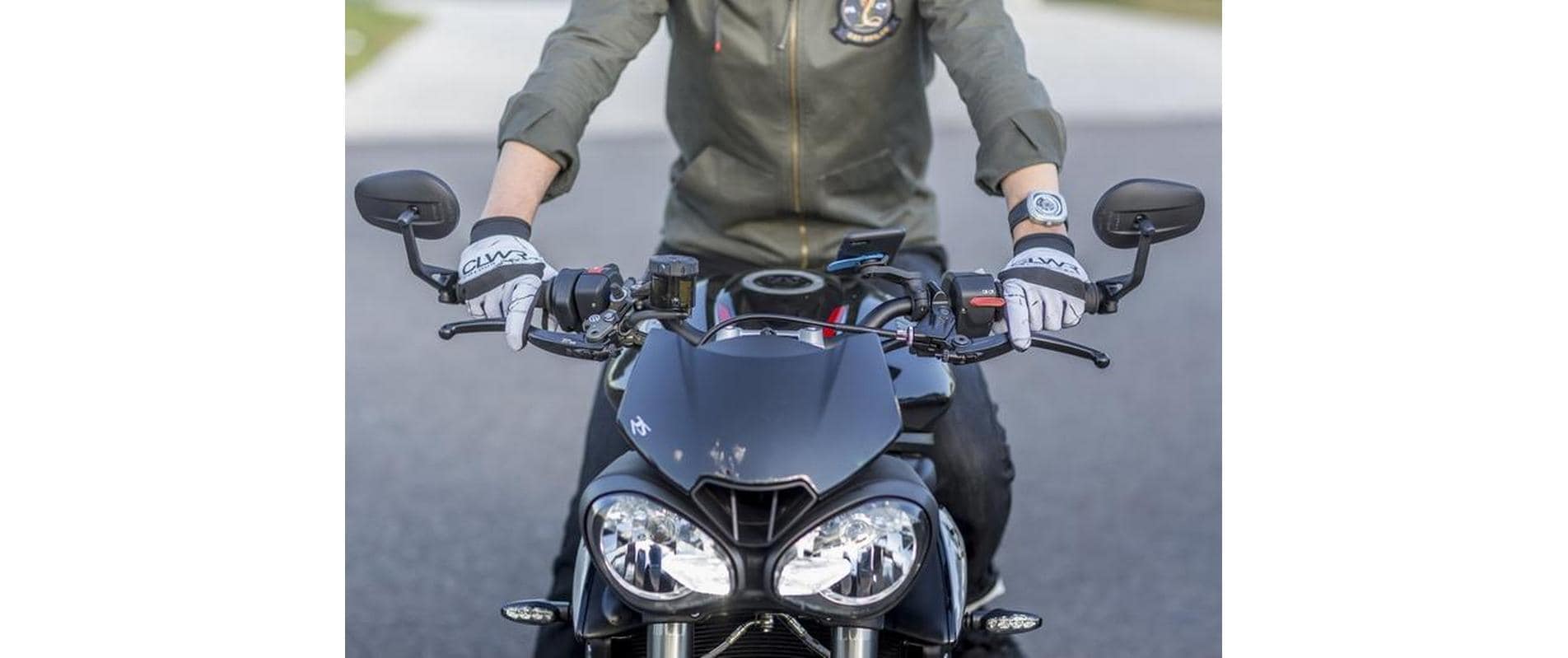 Quad Lock QLM-HBR – Fahrrad-/Motorrad-Halterung – Lenker – für Smartphones (Universal) – Schwarz/Blau