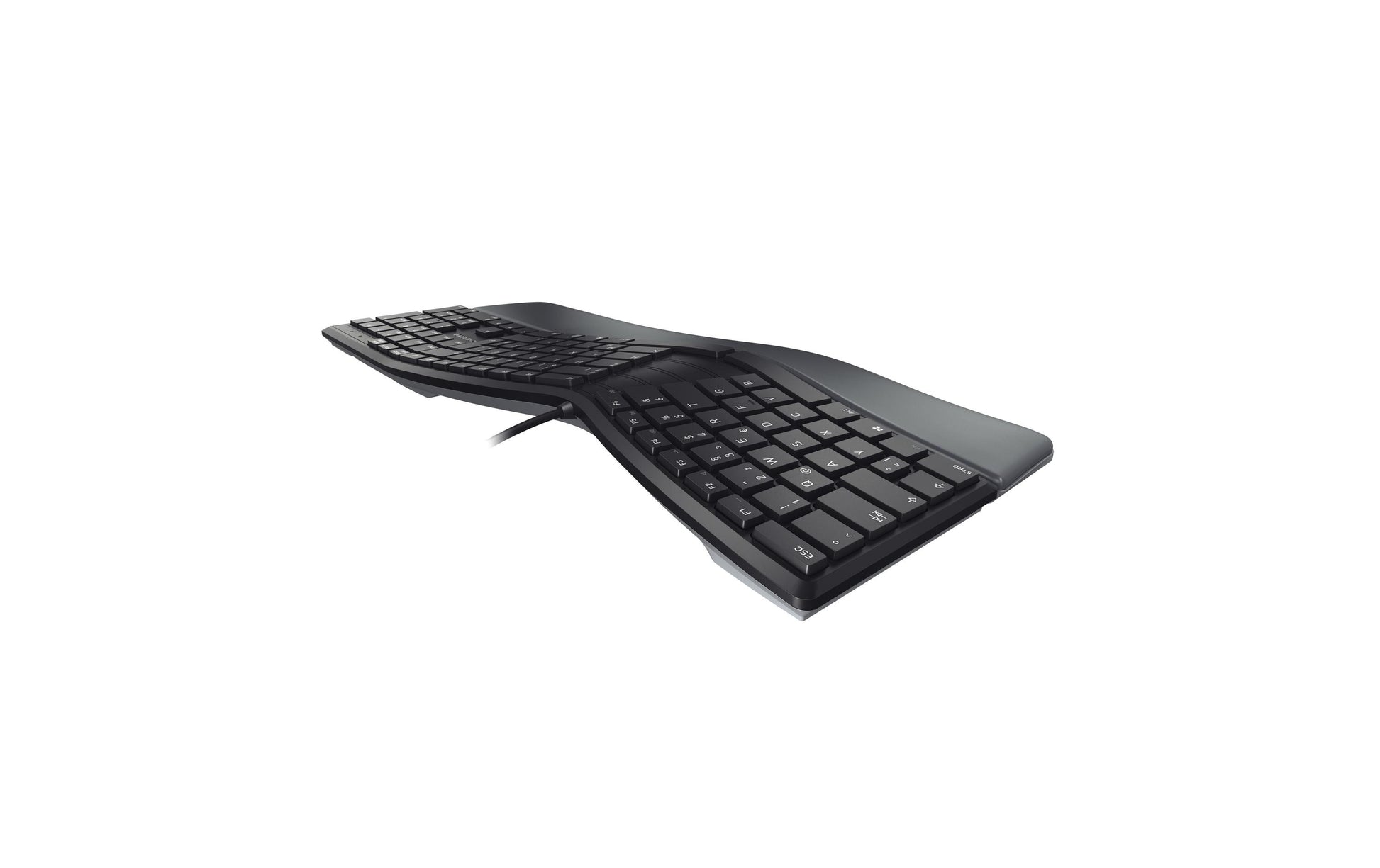 CHERRY KC 4500 ERGO – Tastatur, kabelgebunden (USB-A), DE-Layout (DE) – für Windows