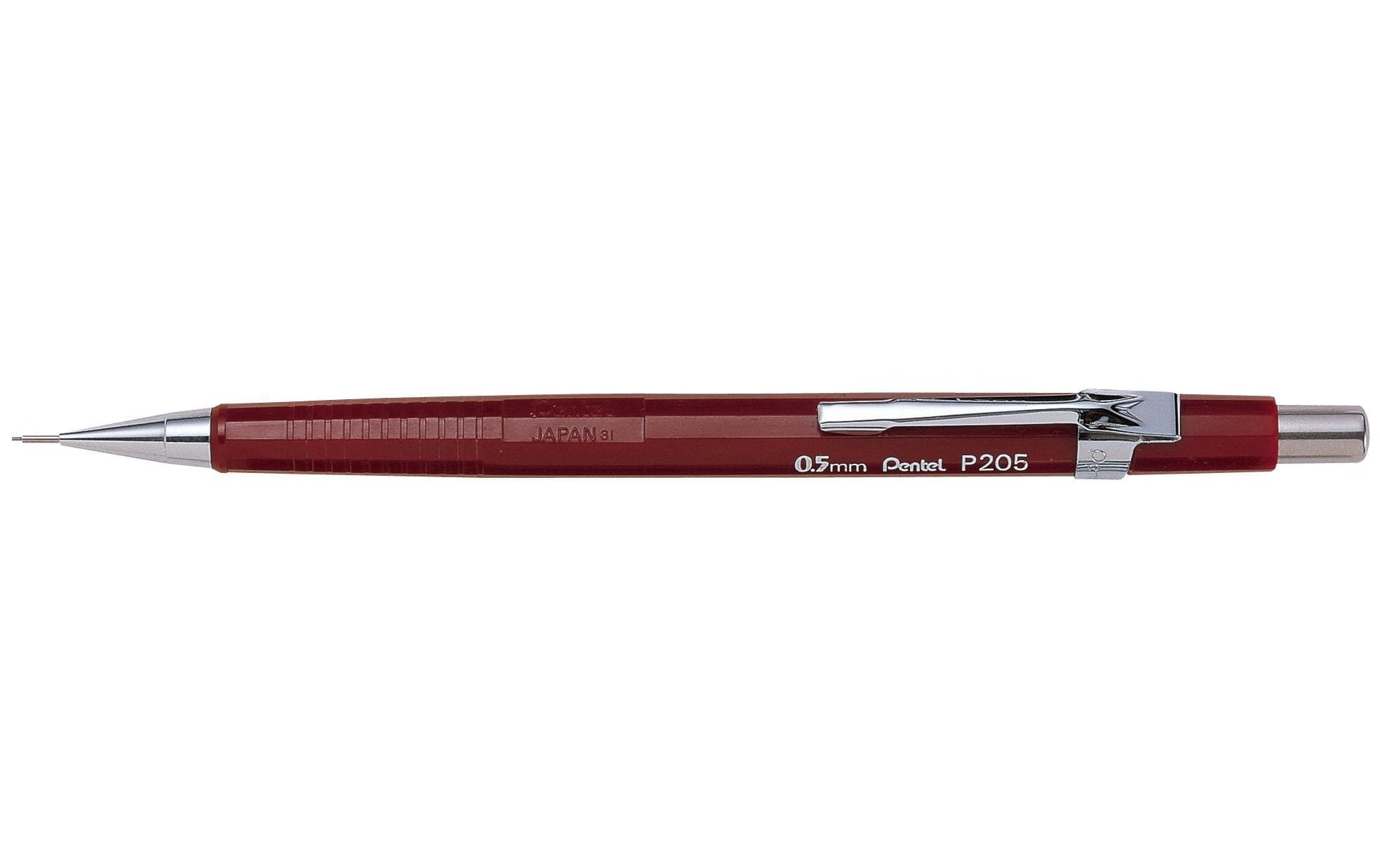 Pentel Sharp P200 Druckbleistift – 0,5 mm, rot