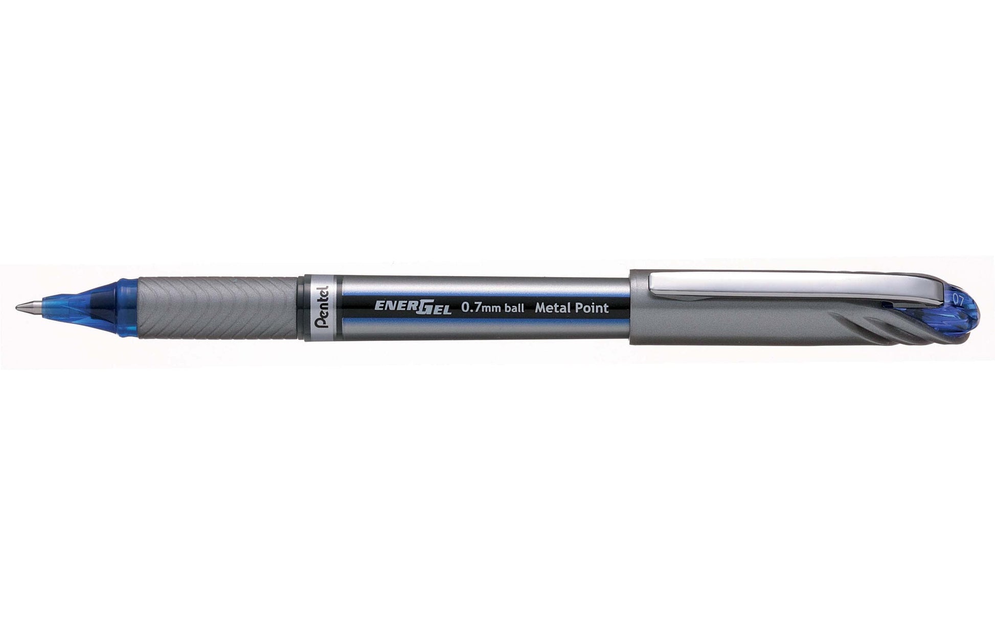 Pentel EnerGel Plus Gelschreiber – Blau, 0,7 mm, Kappe